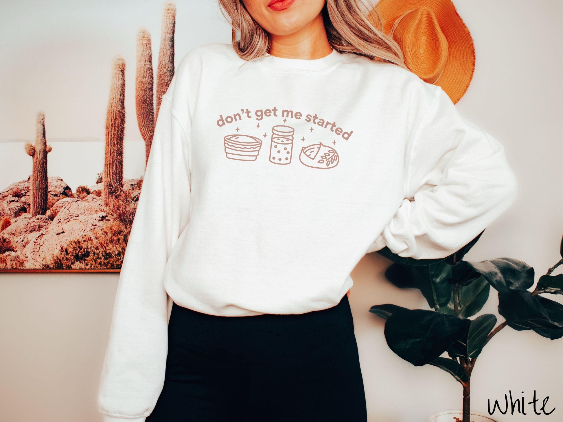 The Don't Get Me Started Sourdough Starter Sweatshirt, Baked Goods Sweater, Fun Croissant Foodie Gift, Pun Shirt, Funny Bread Making