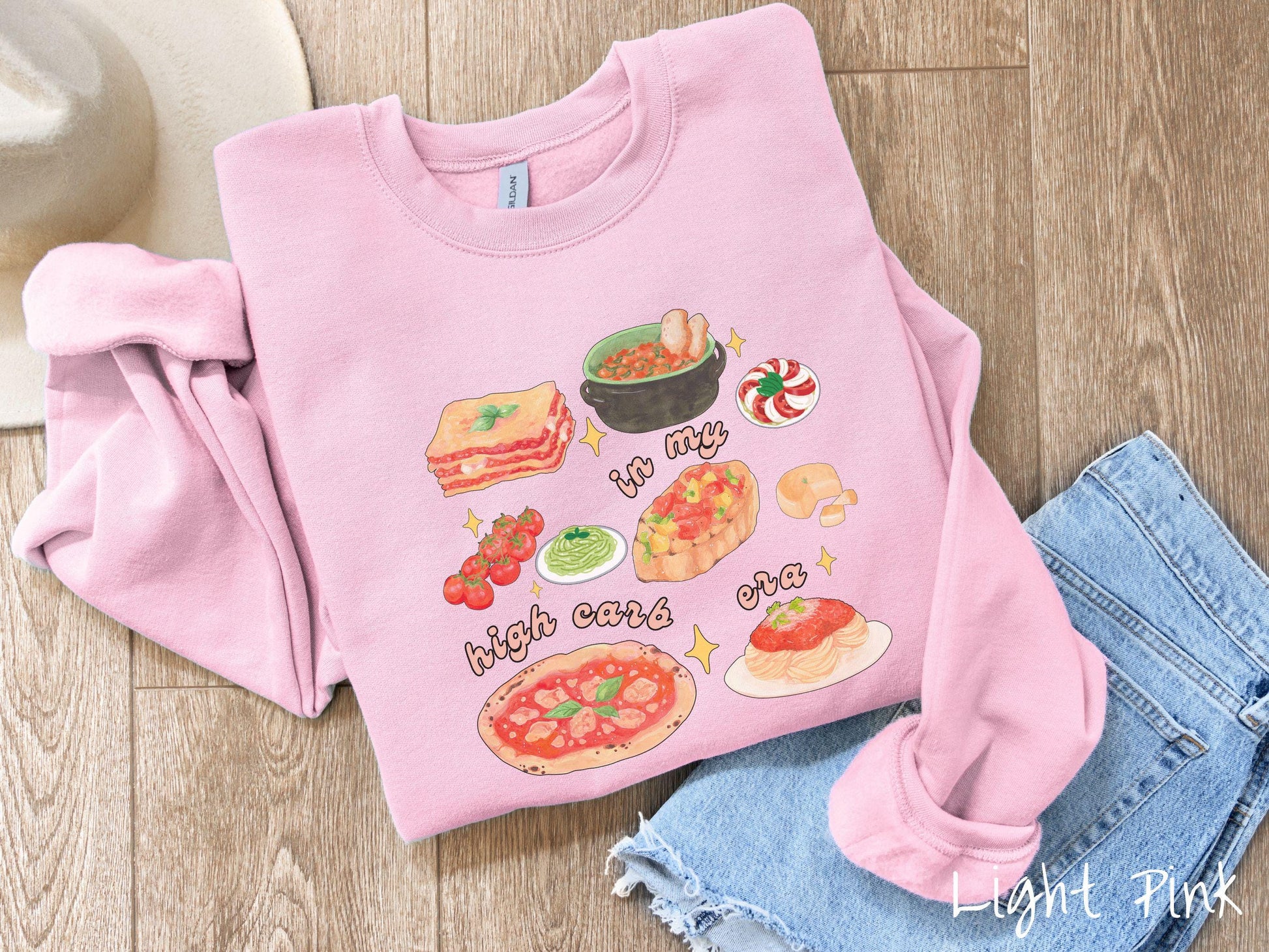 The In My High Carb Era Sweatshirt, Carbohydrates Sweater, Italian Food Shirt, Funny Pasta Pun Sweatshirt, Foodie Gift, Food Lover