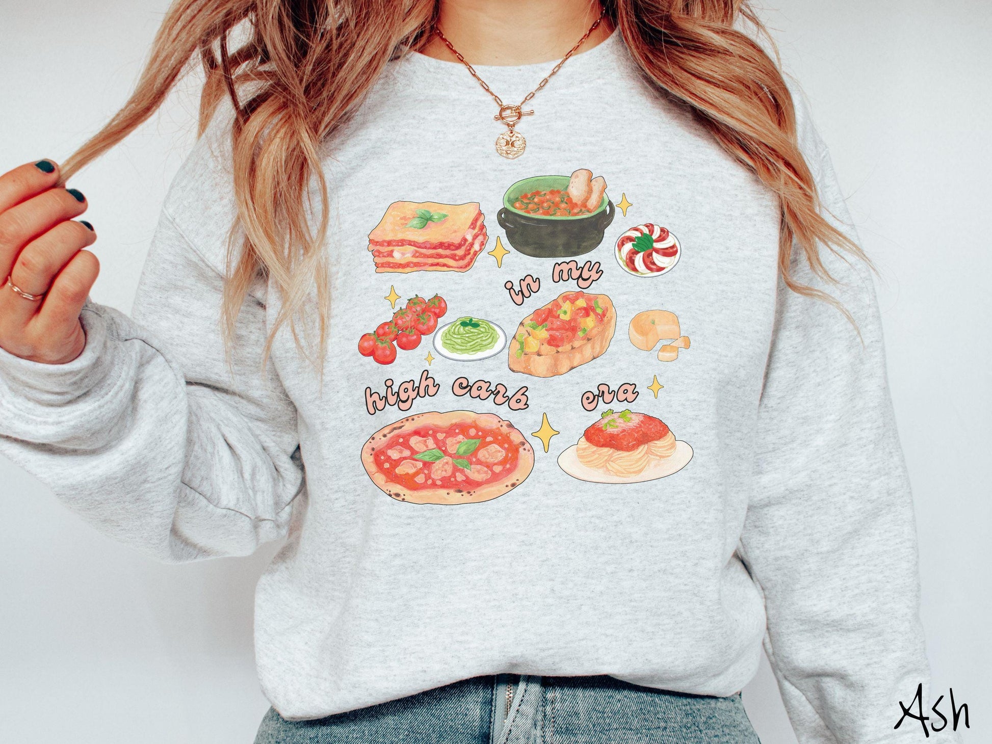 The In My High Carb Era Sweatshirt, Carbohydrates Sweater, Italian Food Shirt, Funny Pasta Pun Sweatshirt, Foodie Gift, Food Lover