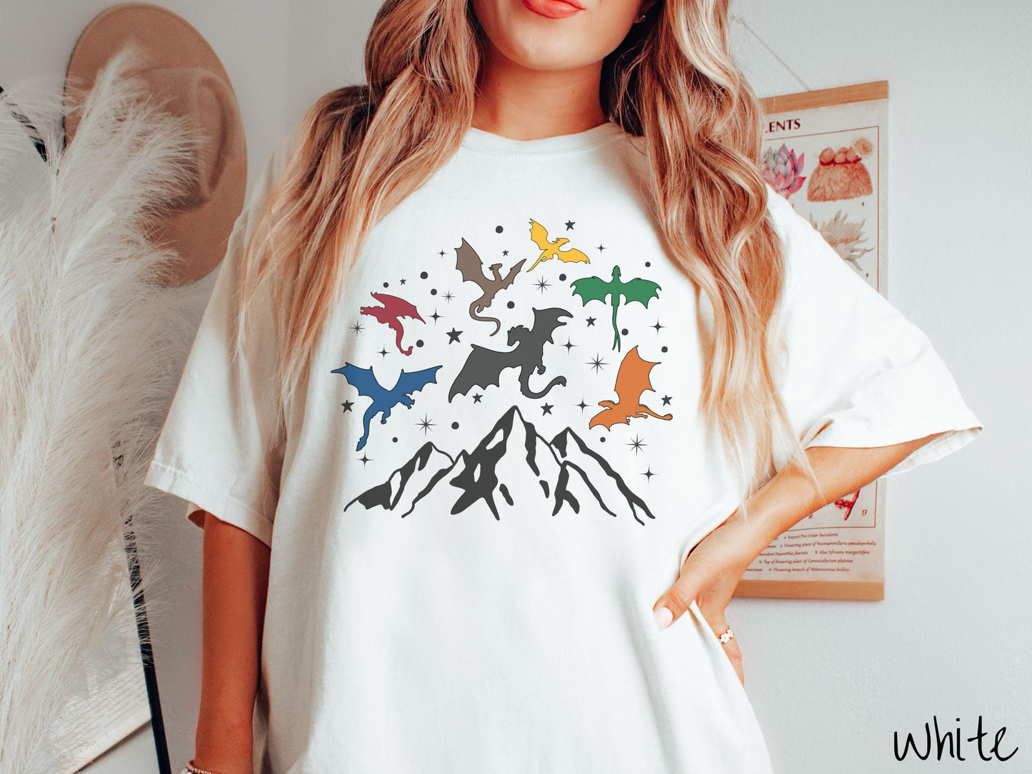 The Dragon Riders Comfort Colors Shirt, Fantasy Book Tee, Romantasy Gift T-Shirt, Bookish Dragon Tee, Fantasy World Tee
