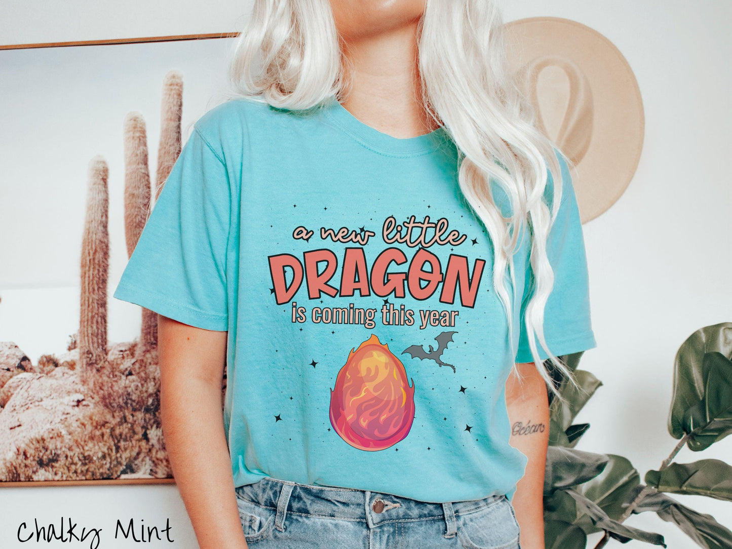 The Dragon Pregnancy Announcement Comfort Colors Shirt, Fantasy Book Tee, Expecting Shirt, Bookish Dragon Tee, Fantasy World Tee