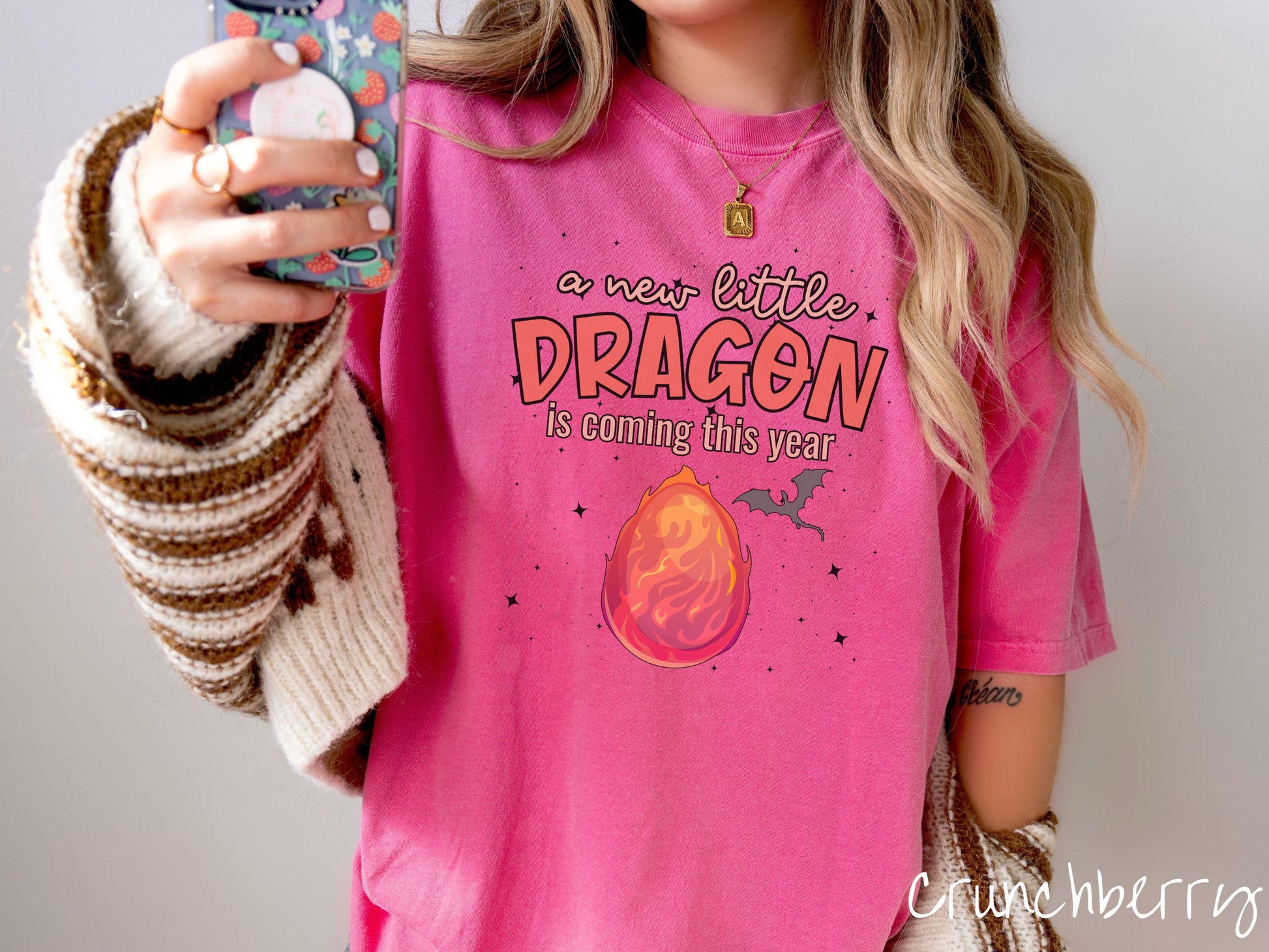 The Dragon Pregnancy Announcement Comfort Colors Shirt, Fantasy Book Tee, Expecting Shirt, Bookish Dragon Tee, Fantasy World Tee