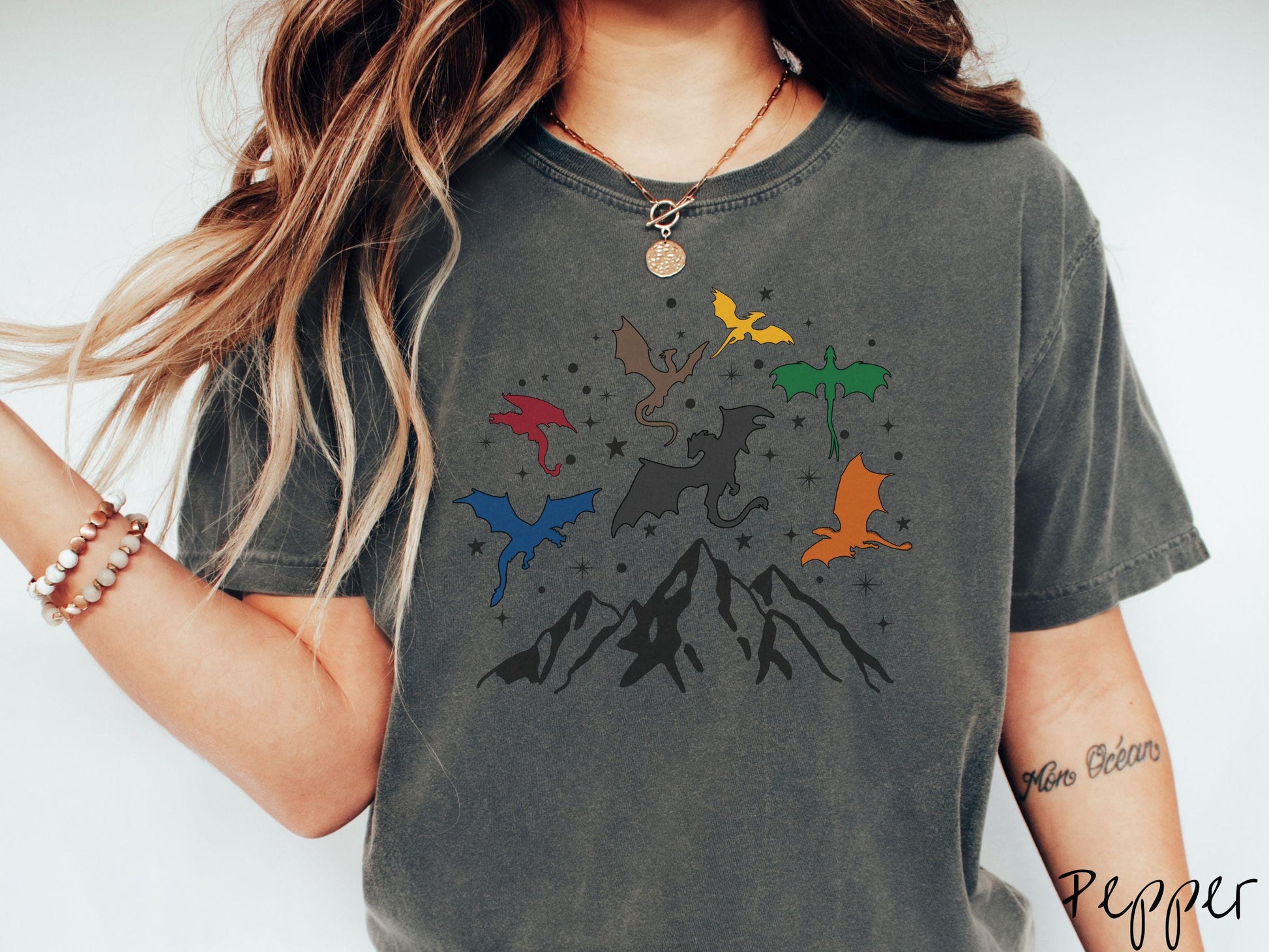 The Dragon Riders Comfort Colors Shirt, Fantasy Book Tee, Romantasy Gift T-Shirt, Bookish Dragon Tee, Fantasy World Tee