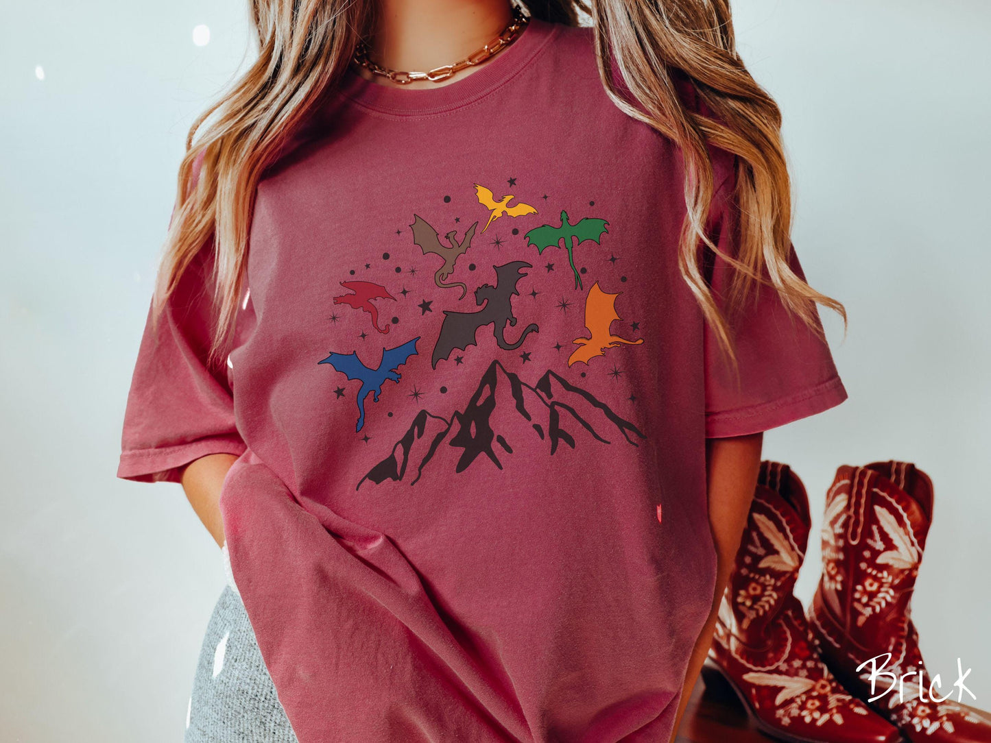 The Dragon Riders Comfort Colors Shirt, Fantasy Book Tee, Romantasy Gift T-Shirt, Bookish Dragon Tee, Fantasy World Tee