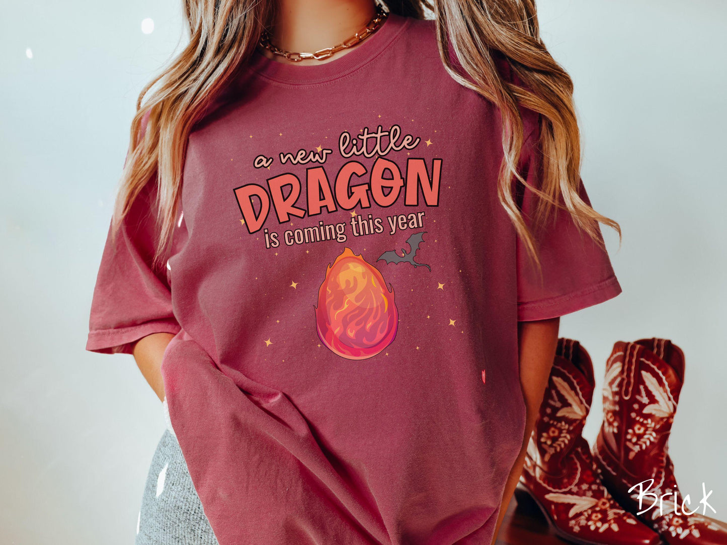 The Dragon Pregnancy Announcement Comfort Colors Shirt, Fantasy Book Tee, Expecting Shirt, Bookish Dragon Tee, Fantasy World Tee