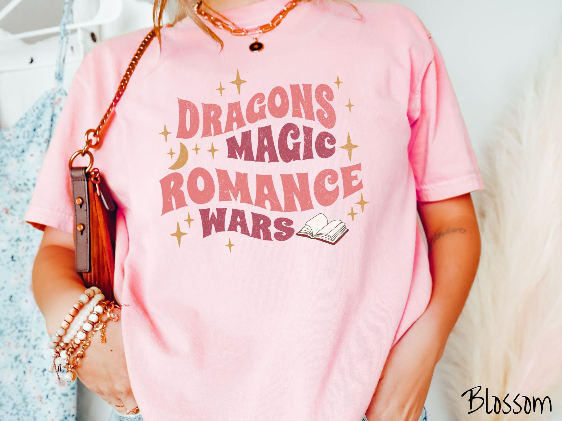 The Dragons Magic Romance Wars Book Comfort Colors Shirt, Fantasy Book Tee, Romantasy Gift T-Shirt, Bookish Dragon Tee, Fantasy World