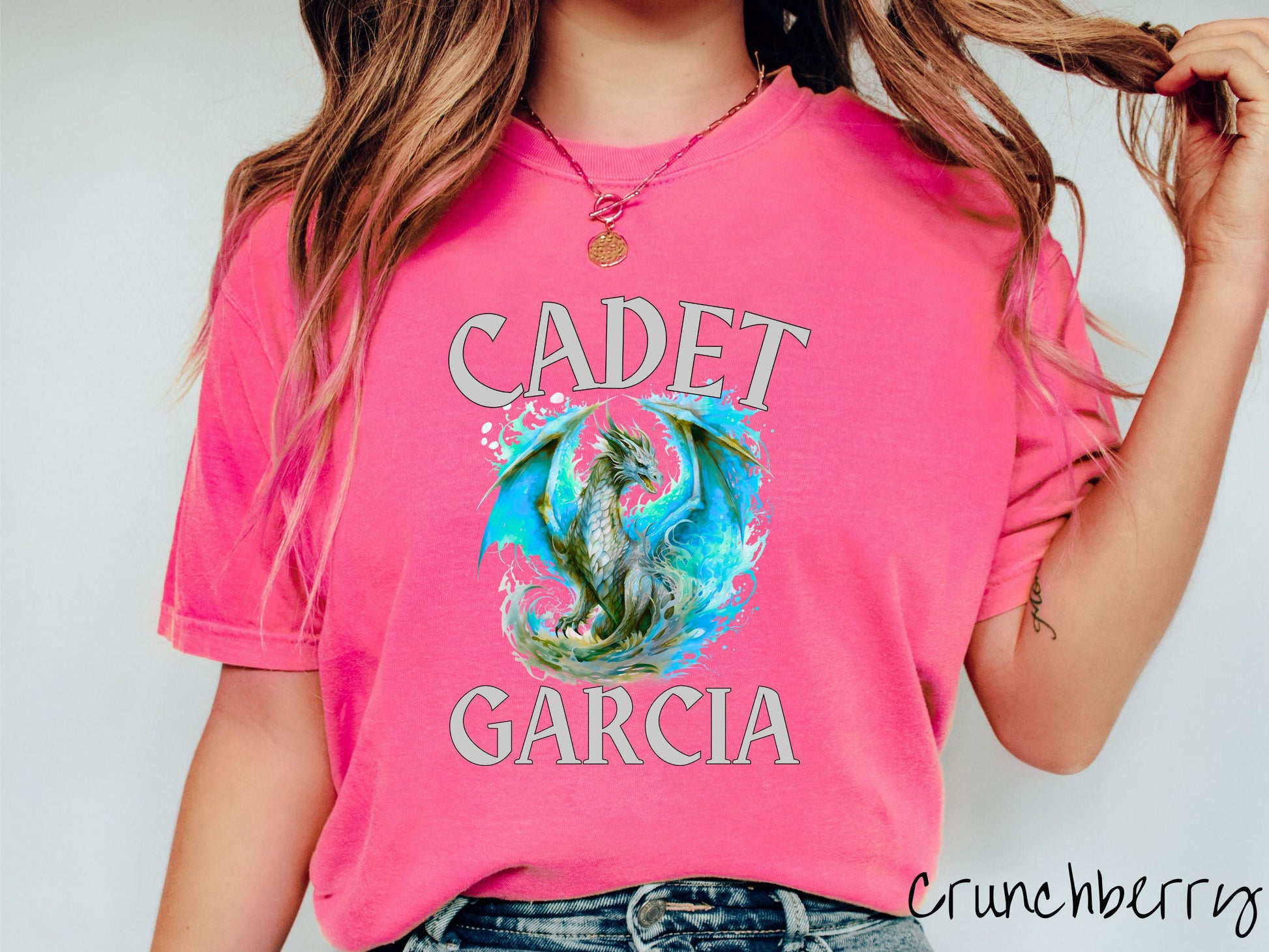 The Custom Dragon Cadets Comfort Colors Shirt, Personalized Fantasy Book Tee, Romantasy Gift T-Shirt, Bookish Dragon Tee, Bachelorette