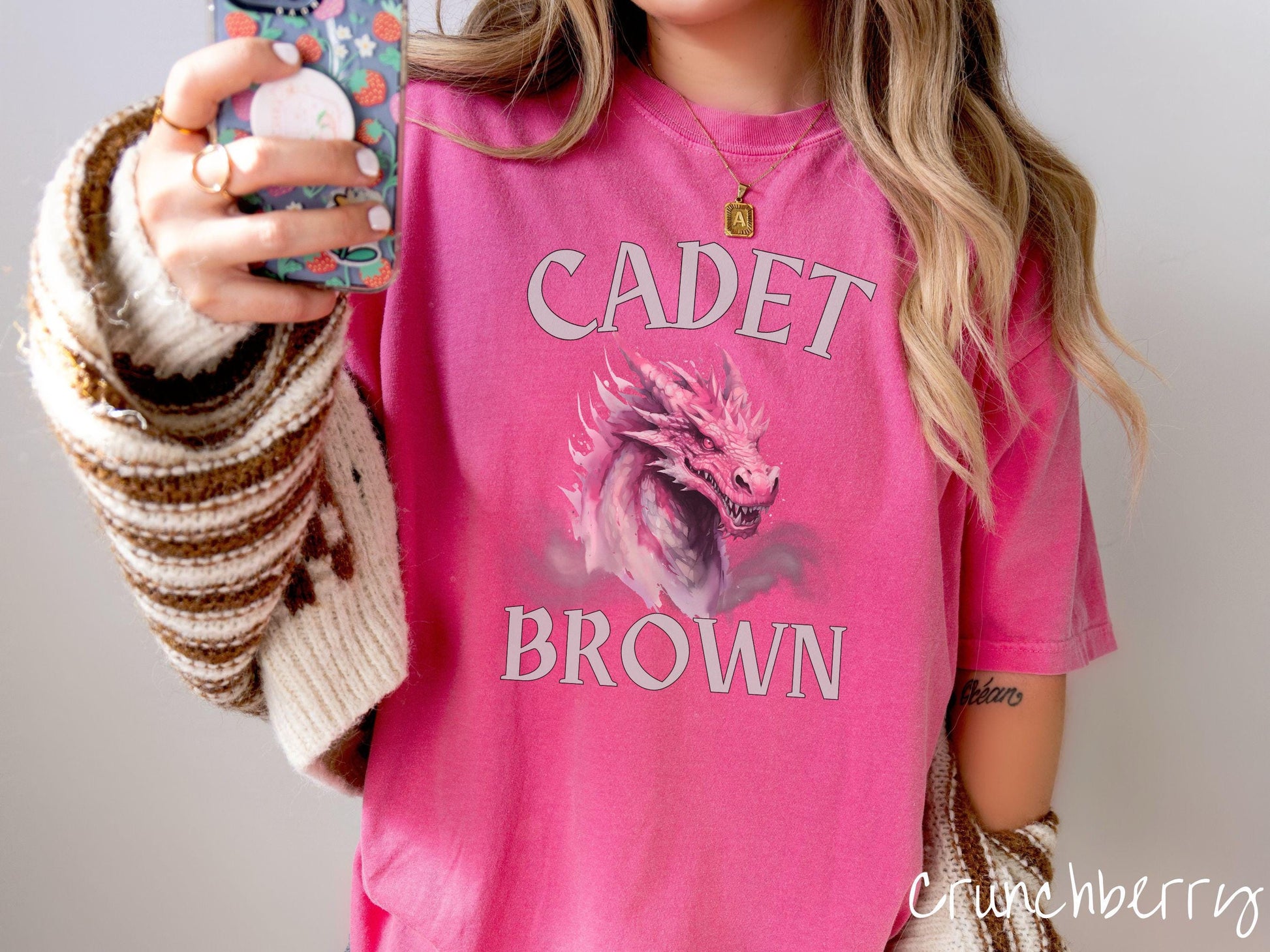 The Custom Dragon Head Cadets Comfort Colors Shirt, Personalized Fantasy Book Tee, Romantasy Gift T-Shirt, Bookish Dragon Tee, Bachelorette