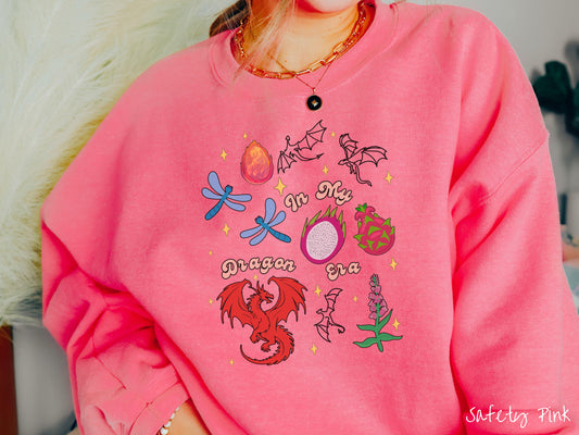 The In My Dragon Era Sweatshirt, Fantasy Book Tee, Romantasy Gift T-Shirt, Bookish Dragon Tee, Dragon Pun Tee