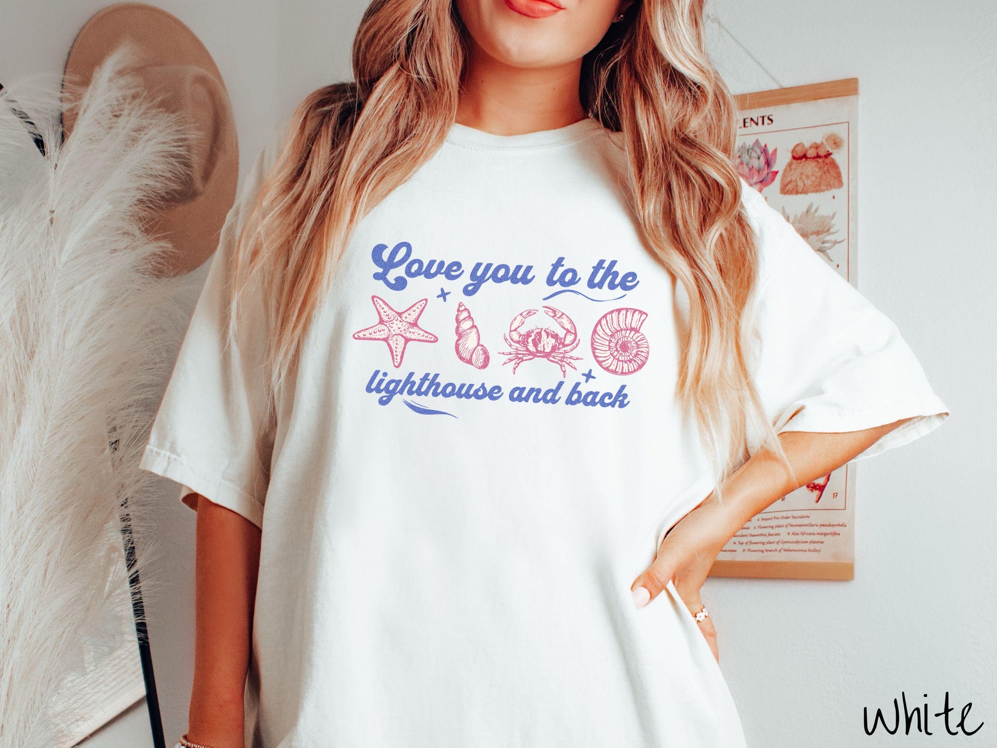 The Nautical Love You To The Lighthouse and Back Comfort Colors Shirt, Lobster Tee, Nautical Tee-Shirt, Summer Gift