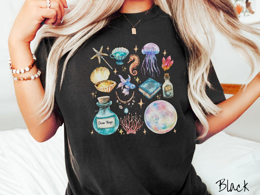 The Magical Mermaid Siren Comfort Colors Shirt, Nautical Tee-shirt, Mermaid Potion, Summer Gift, Magic Mermaids