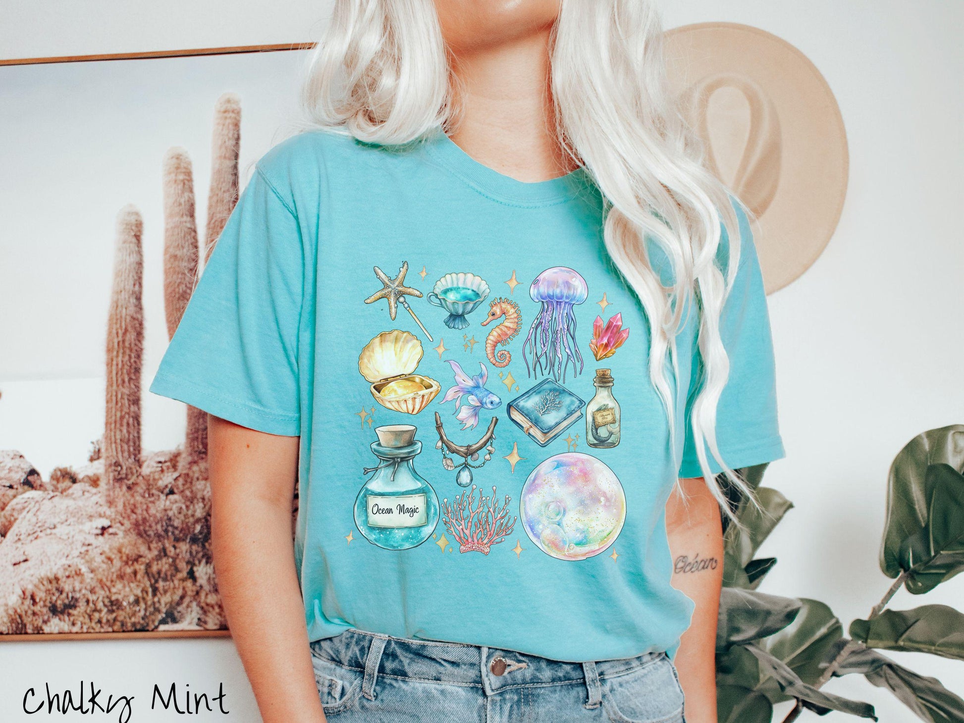 The Magical Mermaid Siren Comfort Colors Shirt, Nautical Tee-shirt, Mermaid Potion, Summer Gift, Magic Mermaids