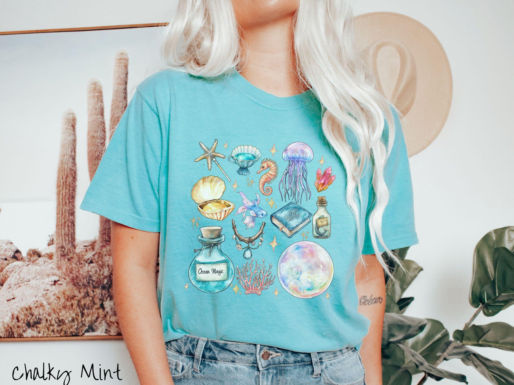The Magical Mermaid Siren Comfort Colors Shirt, Nautical Tee-shirt, Mermaid Potion, Summer Gift, Magic Mermaids