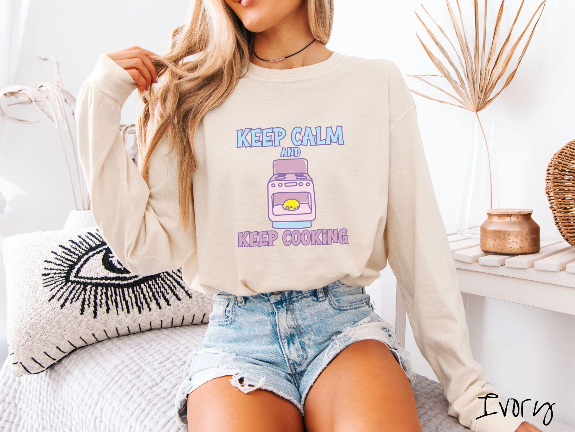 The Retro Bun In The Oven Comfort Colors Long Sleeve Shirt, Gift This Colorful Pregnancy Shirt to your Friends!