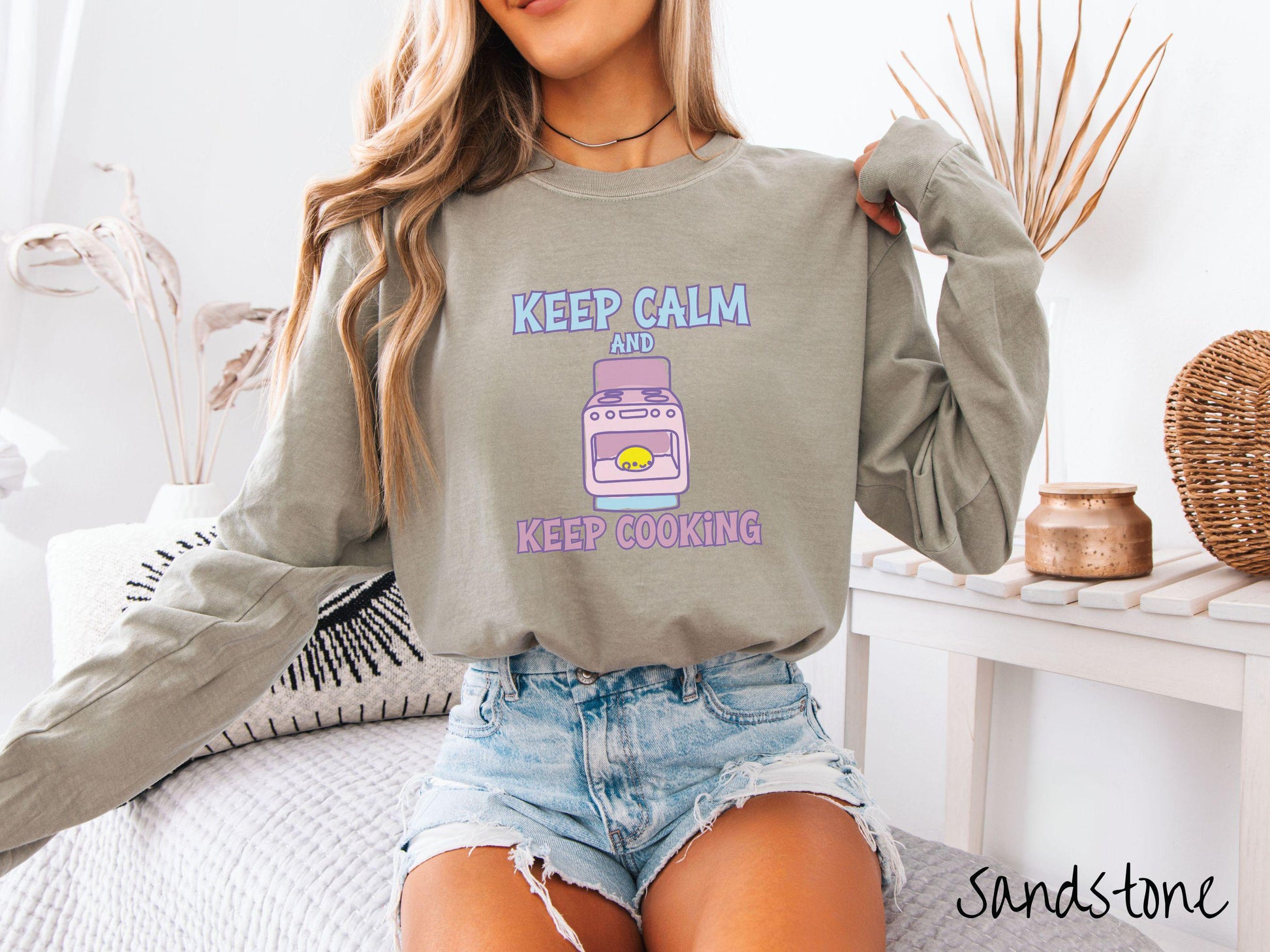 The Retro Bun In The Oven Comfort Colors Long Sleeve Shirt, Gift This Colorful Pregnancy Shirt to your Friends!