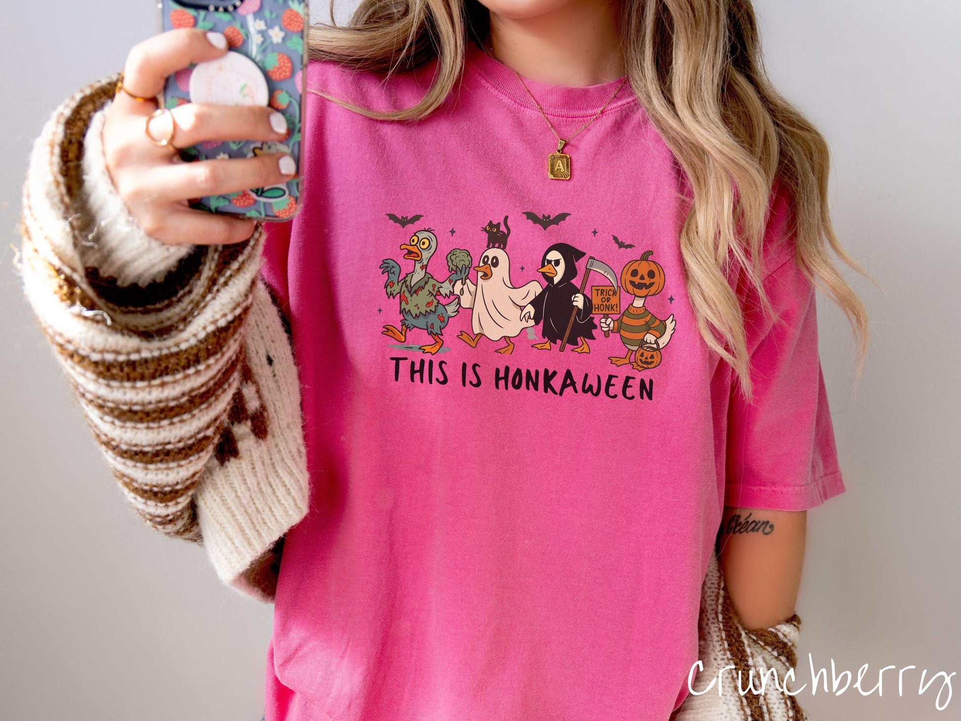 The This is Honkaween Goose Comfort Colors Shirt, Vintage Halloween Shirt, Cute Spooky Tee, Halloween Gift, Retro Halloween