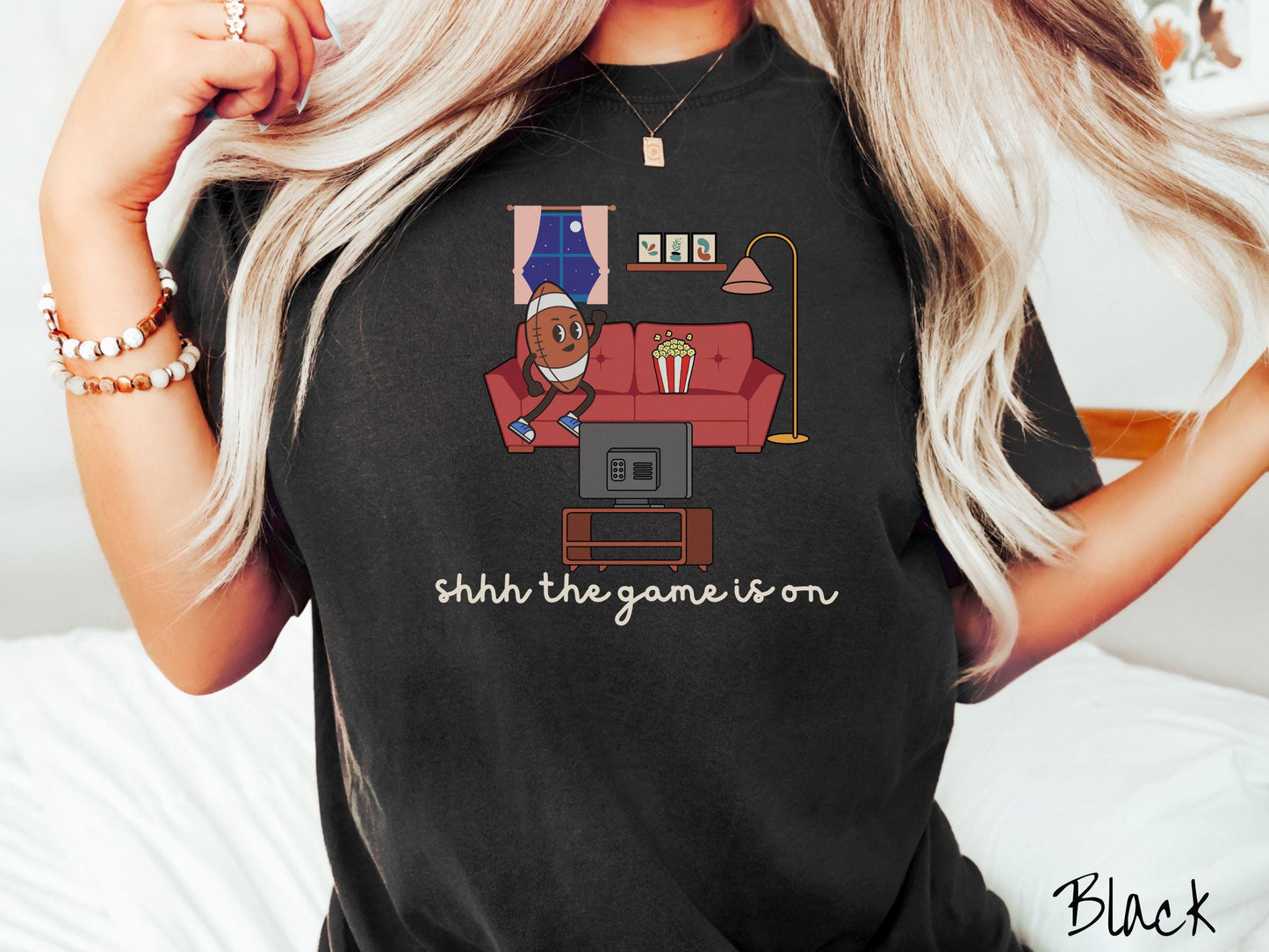 The Funny Game Day Watching Comfort Colors Shirt, Gameday Football Tee, Football pun joke shirt