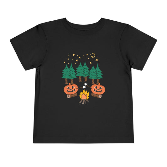 Autumn Adventure Toddler Tee | Cute Halloween Forest Design, Kids Halloween Shirt, Pumpkin Tee, Cozy Fall T-Shirt, Kid's Halloween Wear