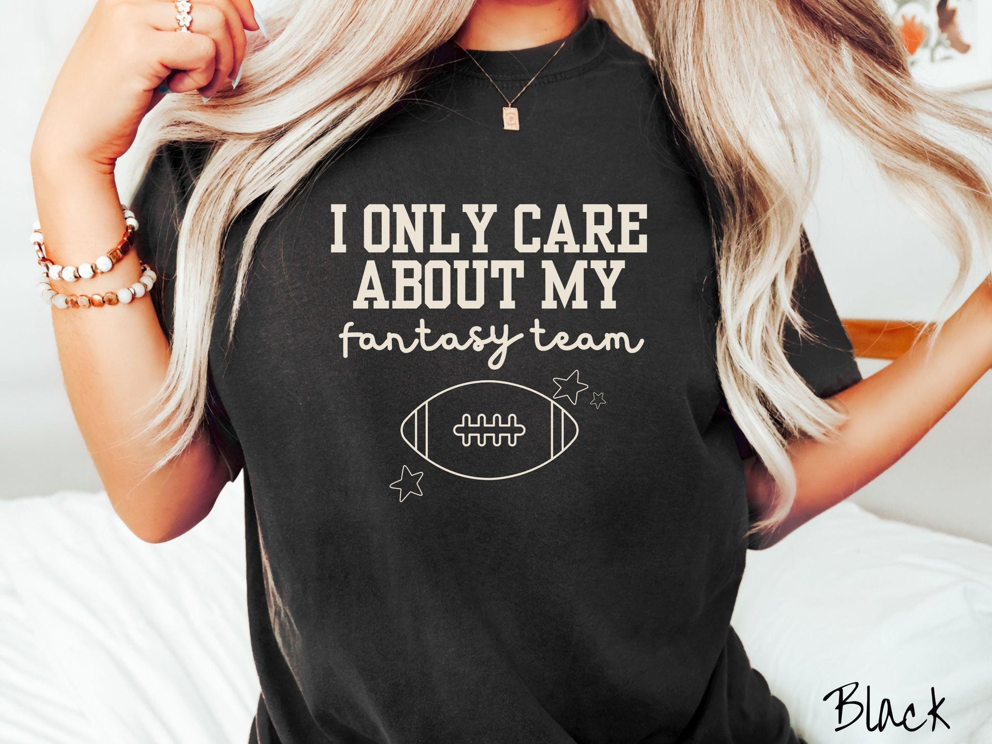 The Fantasy Football Team Comfort Colors Shirt, Gameday Football Tee, Sports Fan Shirt, Casual Sports Night Top, Weekend Apparel