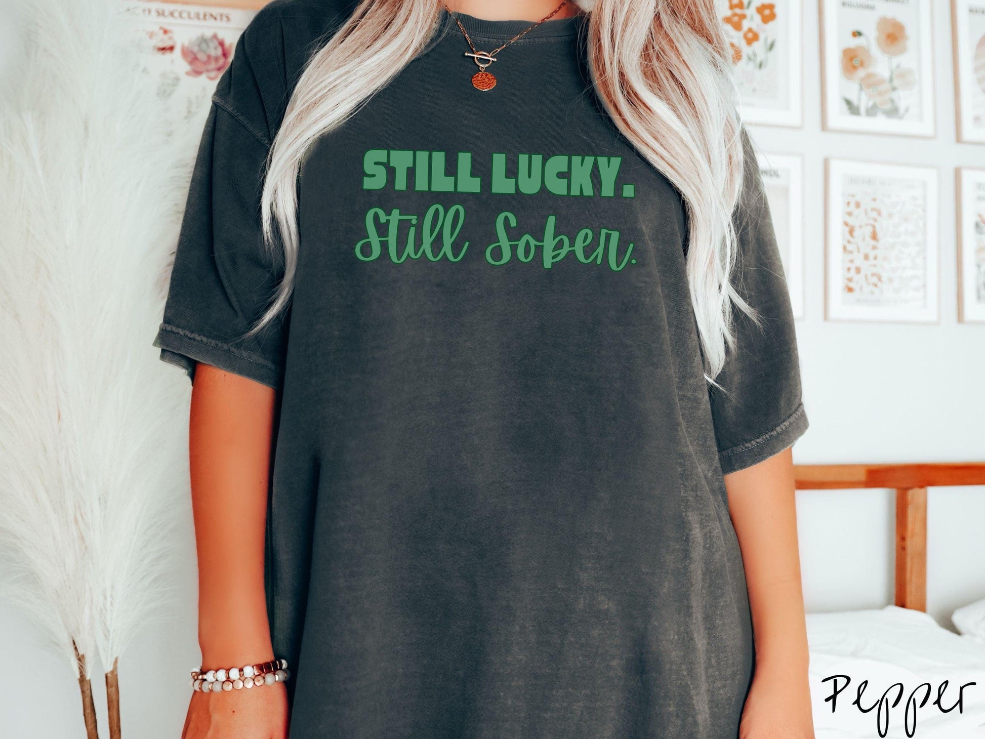 Sober St Patricks Day Shirt, Alcohol Free Irish Tee, Sober Pride Shamrock Shirt, Lucky Without Beer, Recovery Gift