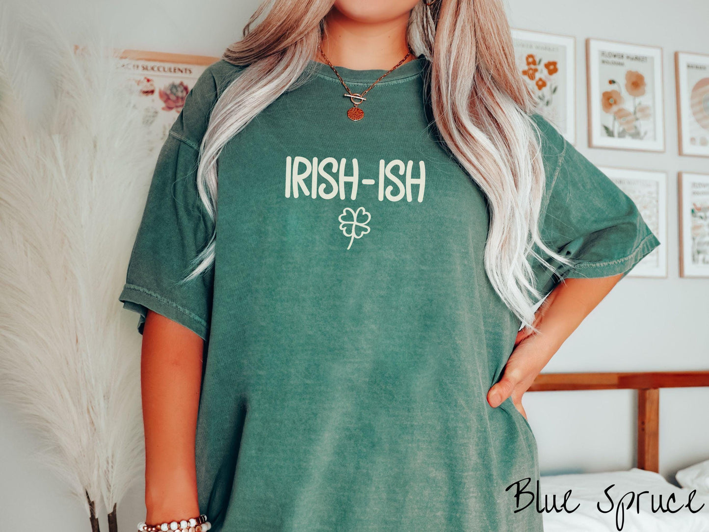 Funny St Patricks Day Shirt, Minimalist Shamrock Tee, Subtle Irish Humor Shirt, Simple & Witty Holiday Tee, Irish-ish