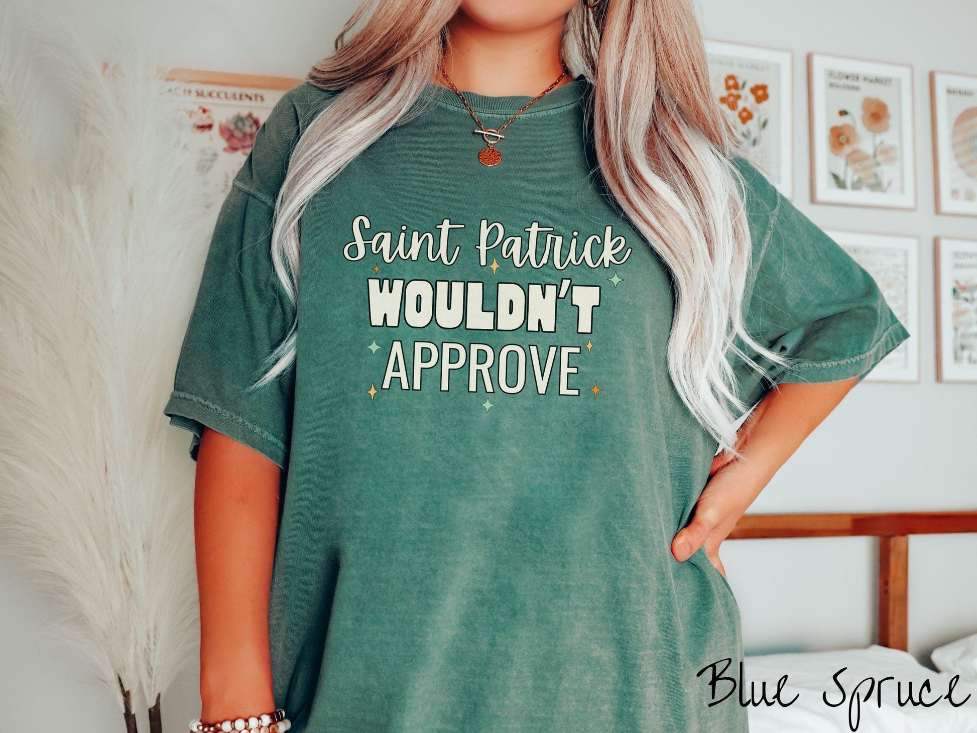 Funny St Patricks Day Shirt, Minimalist Shamrock Tee, Subtle Irish Humor Shirt, Simple & Witty Holiday Tee, Wouldn't Approve