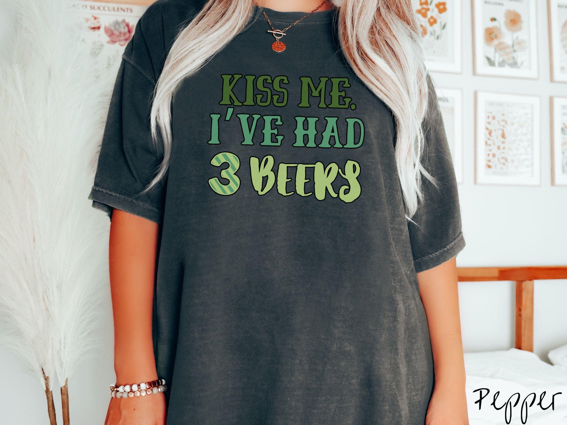 Kiss Me St Patricks Day Shirt, Funny Irish Shamrock Tee, Lucky Green Holiday Shirt, St Pattys Day Graphic Tee