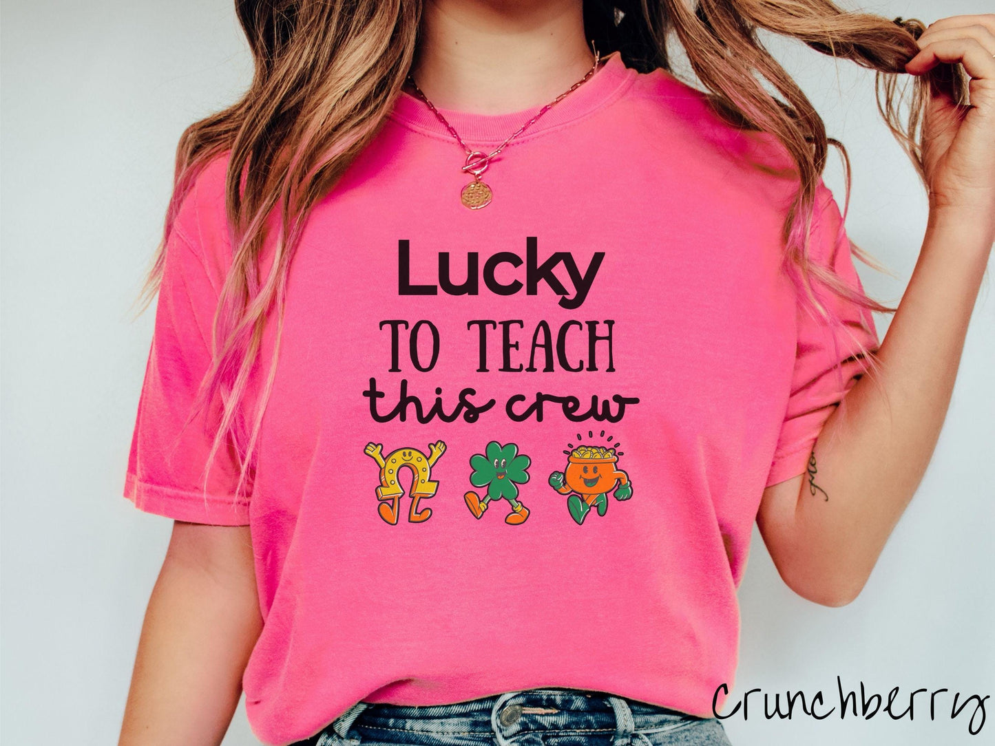 St Patricks Day Teacher Shirt, Lucky Teacher Shamrock Tee, Classroom Holiday Shirt for Educators