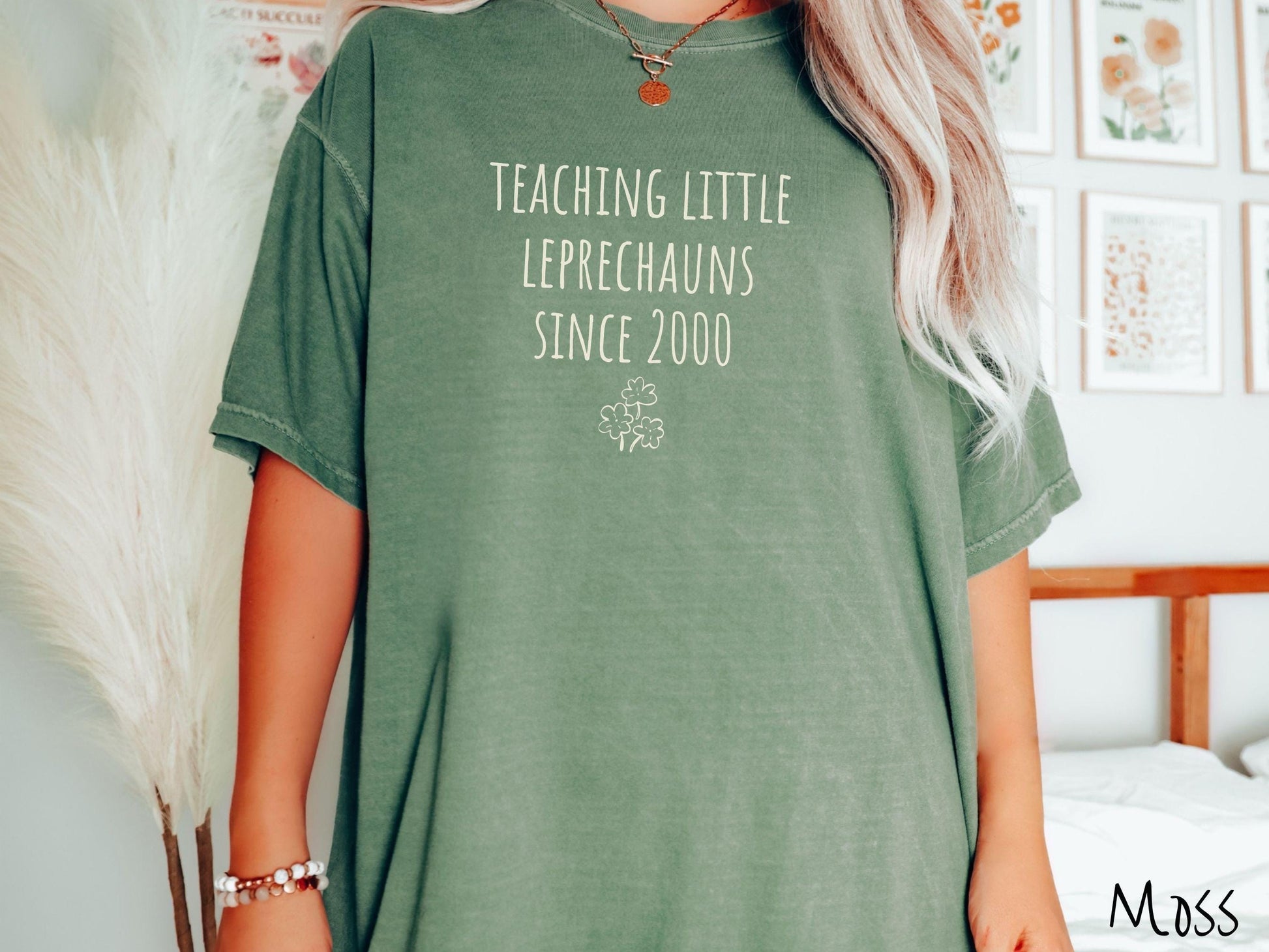 Custom St Patricks Day Teacher Shirt, Personalized Teacher Name Tee, Shamrock Classroom Shirt, Lucky Educator Gift