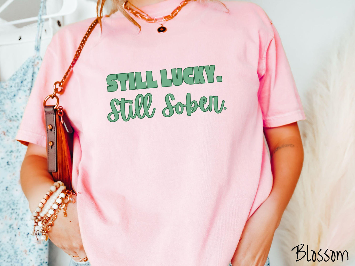 Sober St Patricks Day Shirt, Alcohol Free Irish Tee, Sober Pride Shamrock Shirt, Lucky Without Beer, Recovery Gift