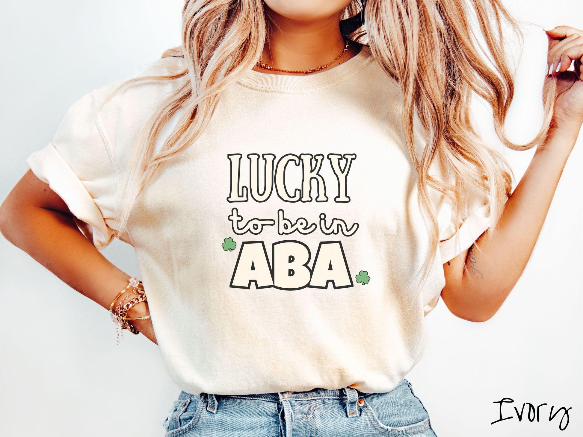 Behavior Technician St Patricks Day Shirt, Lucky RBT Tee, ABA Therapy Shamrock Shirt, Behavior Support Staff Green Shirt