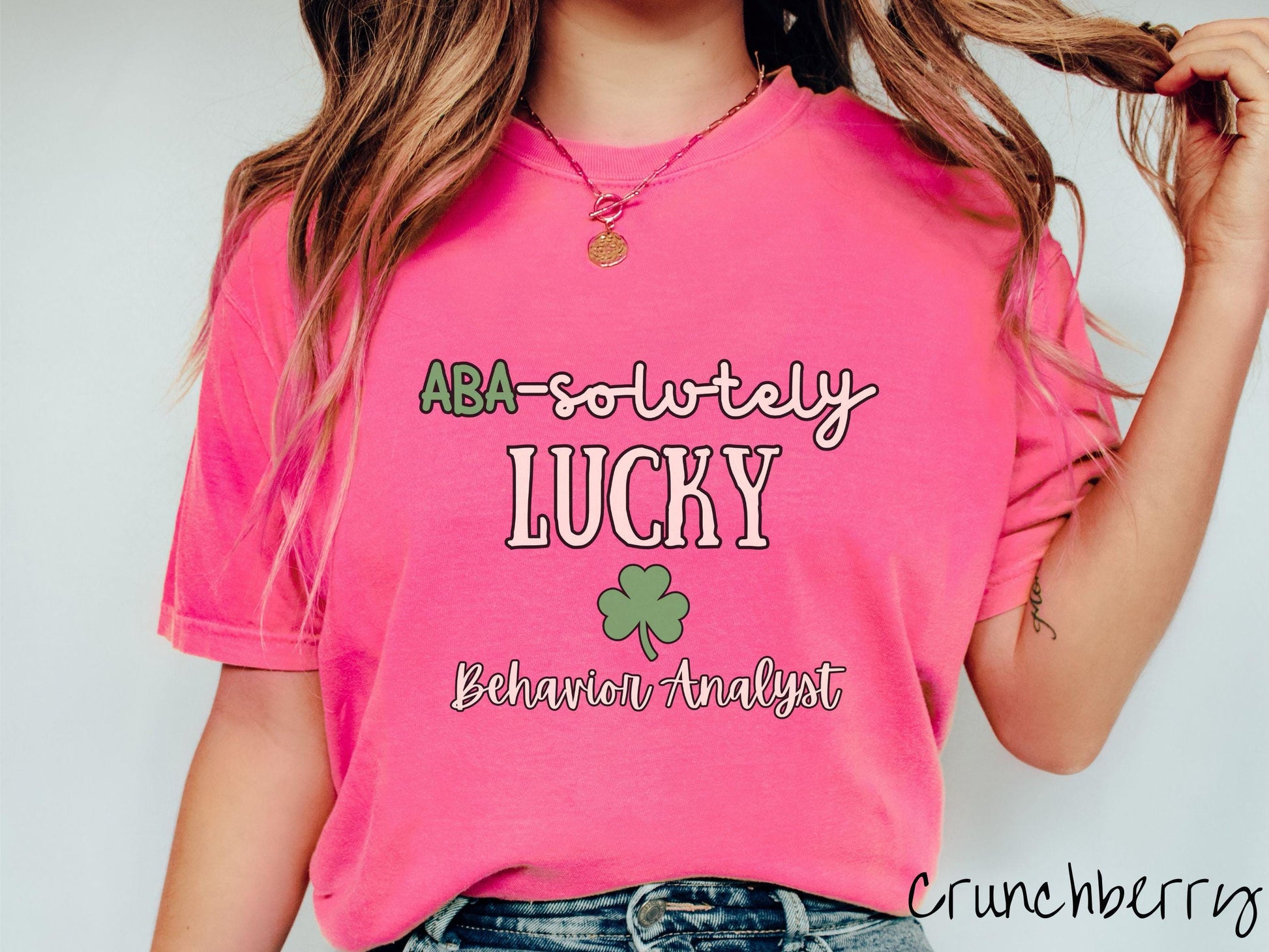 Behavior Technician St Patricks Day Shirt, Lucky RBT Tee, ABA Therapy Shamrock Shirt, Behavior Support Staff Green Shirt