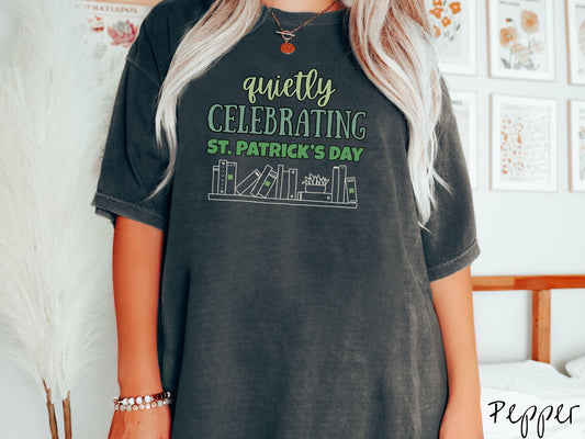 Librarian St Patricks Day Shirt, Lucky Librarian Tee, Book Lover Shamrock Shirt, Library Staff Green Shirt, Reading Teacher Holiday Tee