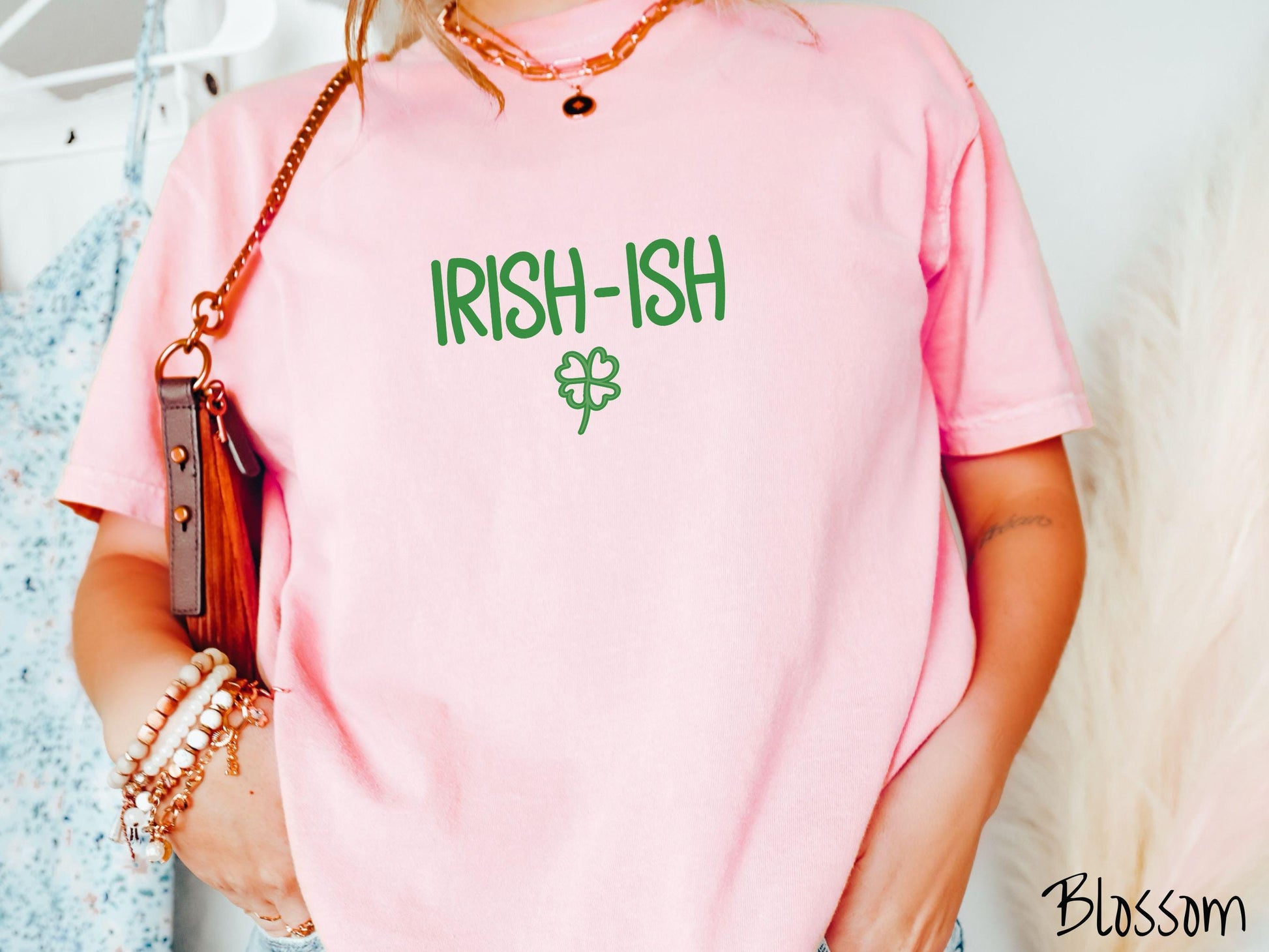 Funny St Patricks Day Shirt, Minimalist Shamrock Tee, Subtle Irish Humor Shirt, Simple & Witty Holiday Tee, Irish-ish
