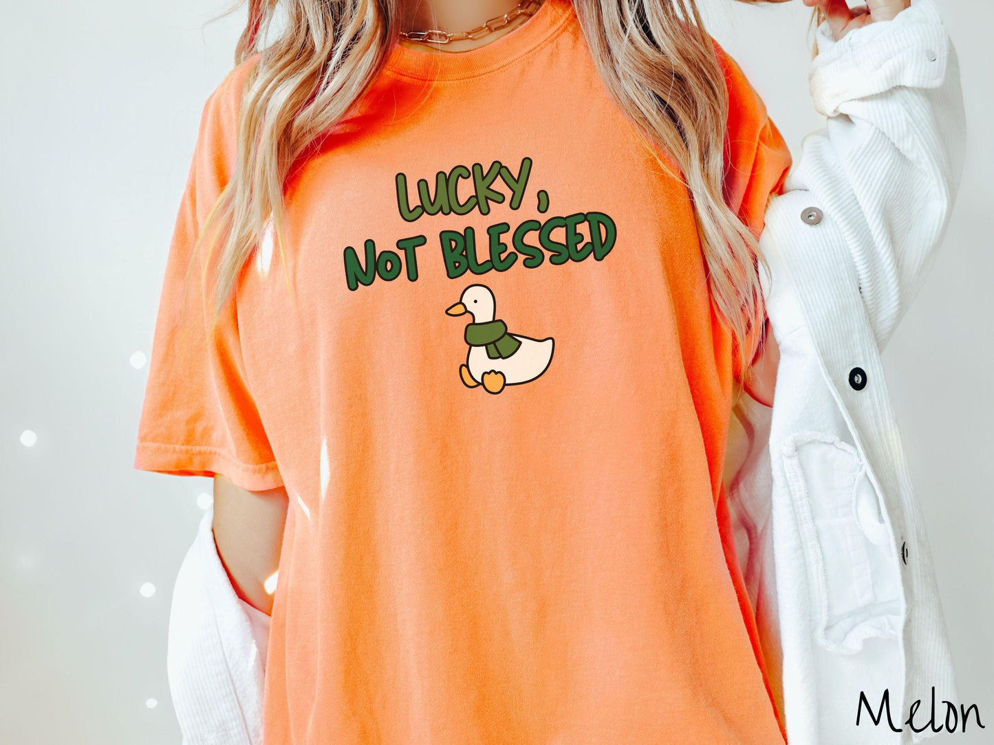 Funny Duck Goose St Patricks Day Shirt, Minimalist Shamrock Tee, Subtle Irish Humor Shirt, Simple & Witty Holiday Tee, Lucky