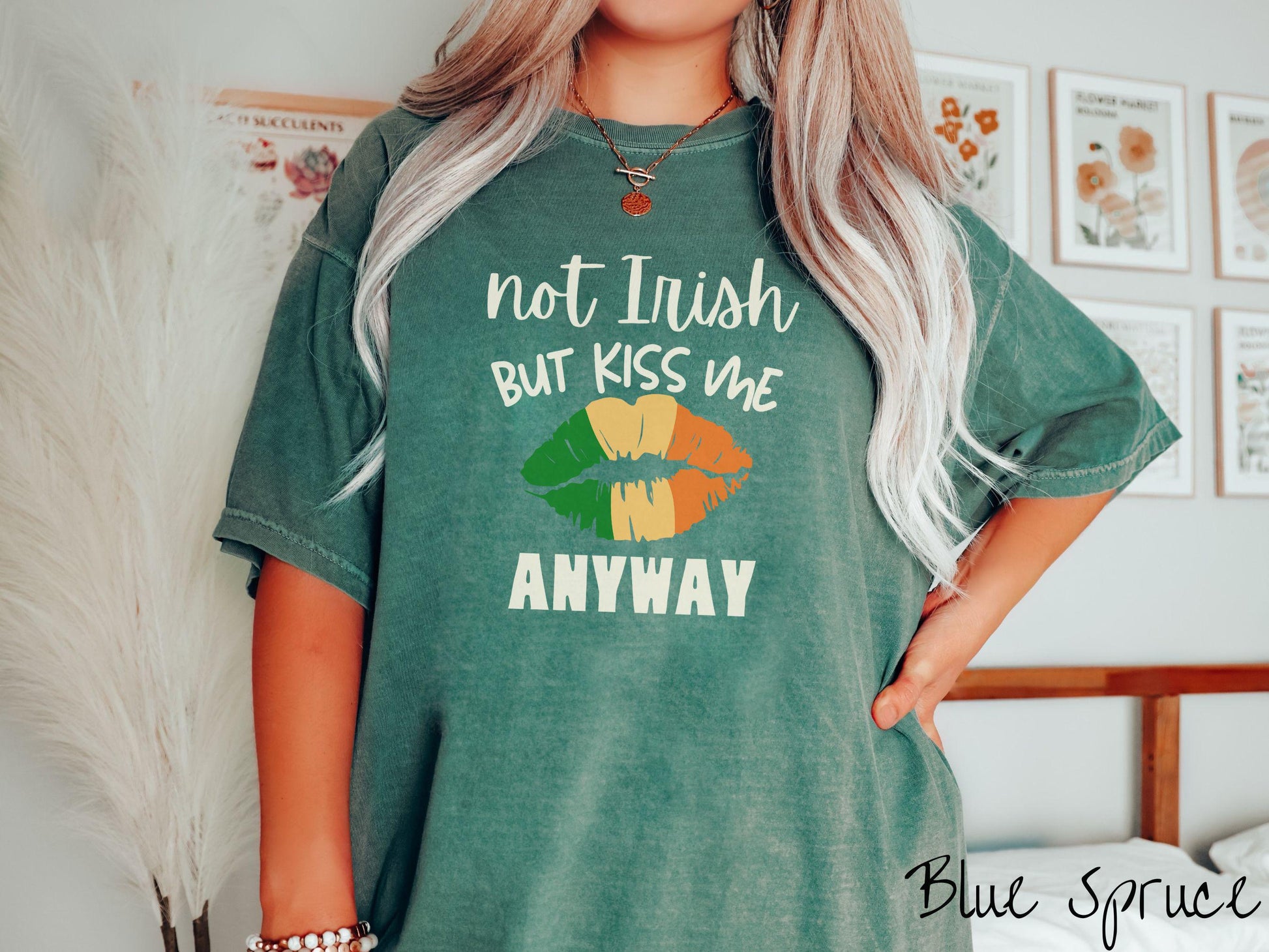 Kiss Me St Patricks Day Shirt, Funny Irish Shamrock Tee, Lucky Green Holiday Shirt, St Pattys Day Graphic Tee, Irish Kiss