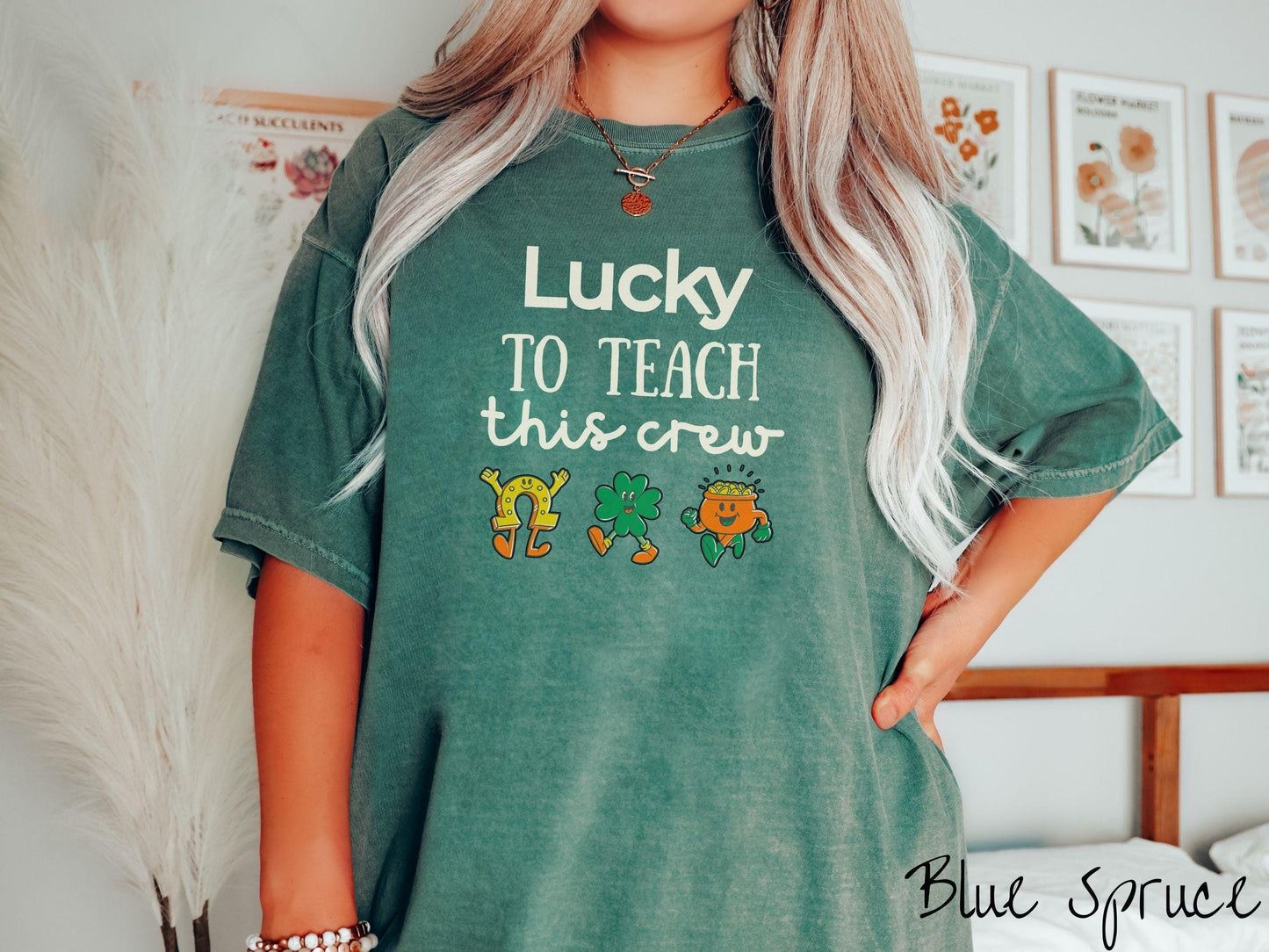 St Patricks Day Teacher Shirt, Lucky Teacher Shamrock Tee, Classroom Holiday Shirt for Educators