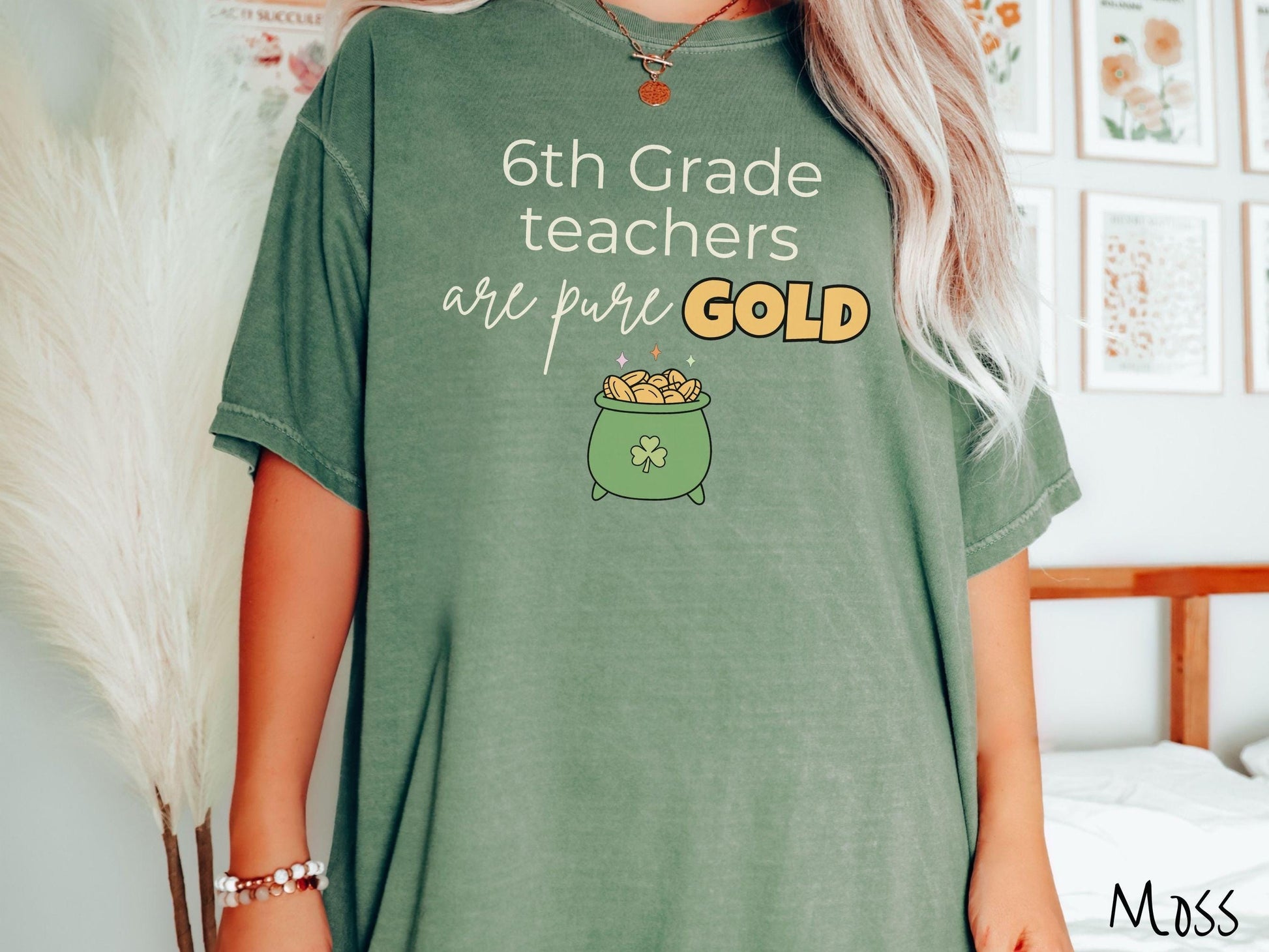 Custom St Patricks Day Teacher Shirt, Personalized Teacher Name Tee, Shamrock Classroom Shirt, Lucky Educator Gift