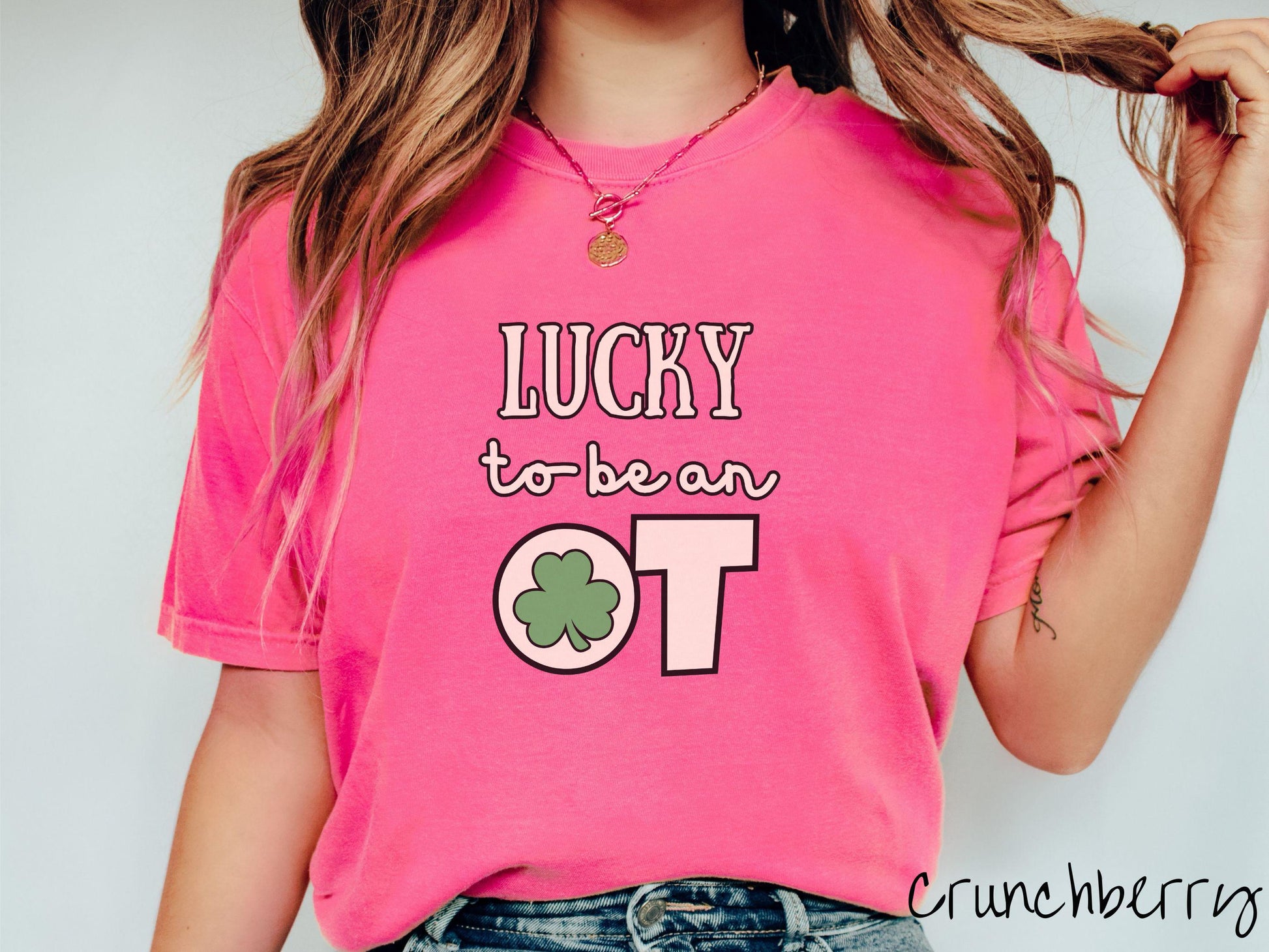 Occupational Therapist St Patricks Day Shirt, Lucky OT Shirt, OT Appreciation Shirt, School OT Shamrock Tee, Therapy Staff Green Shirt