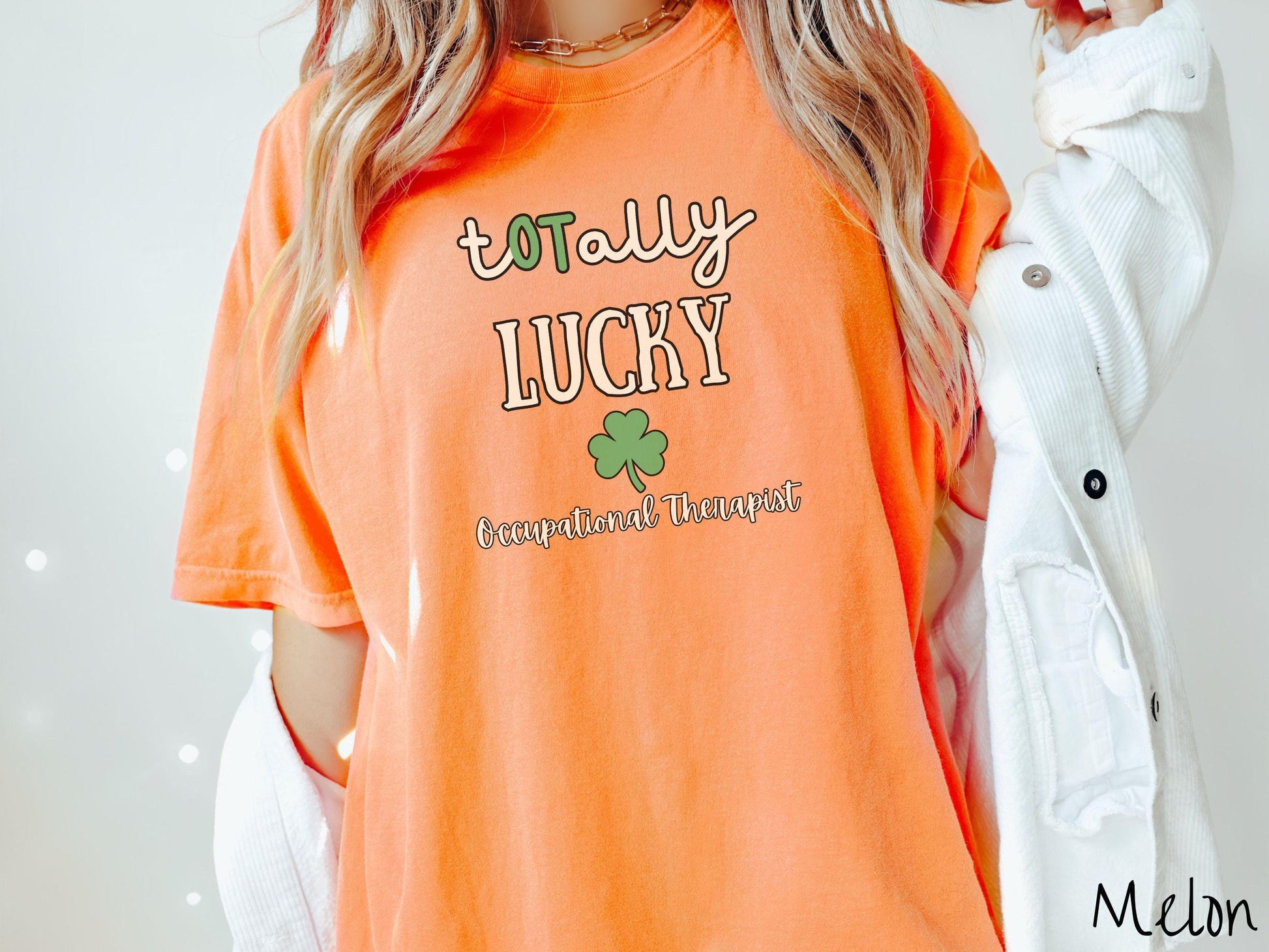 Occupational Therapist St Patricks Day Shirt, Totally Lucky OT Shirt, OT Appreciation Shirt, School OT Shamrock Tee, Therapy Staff Green