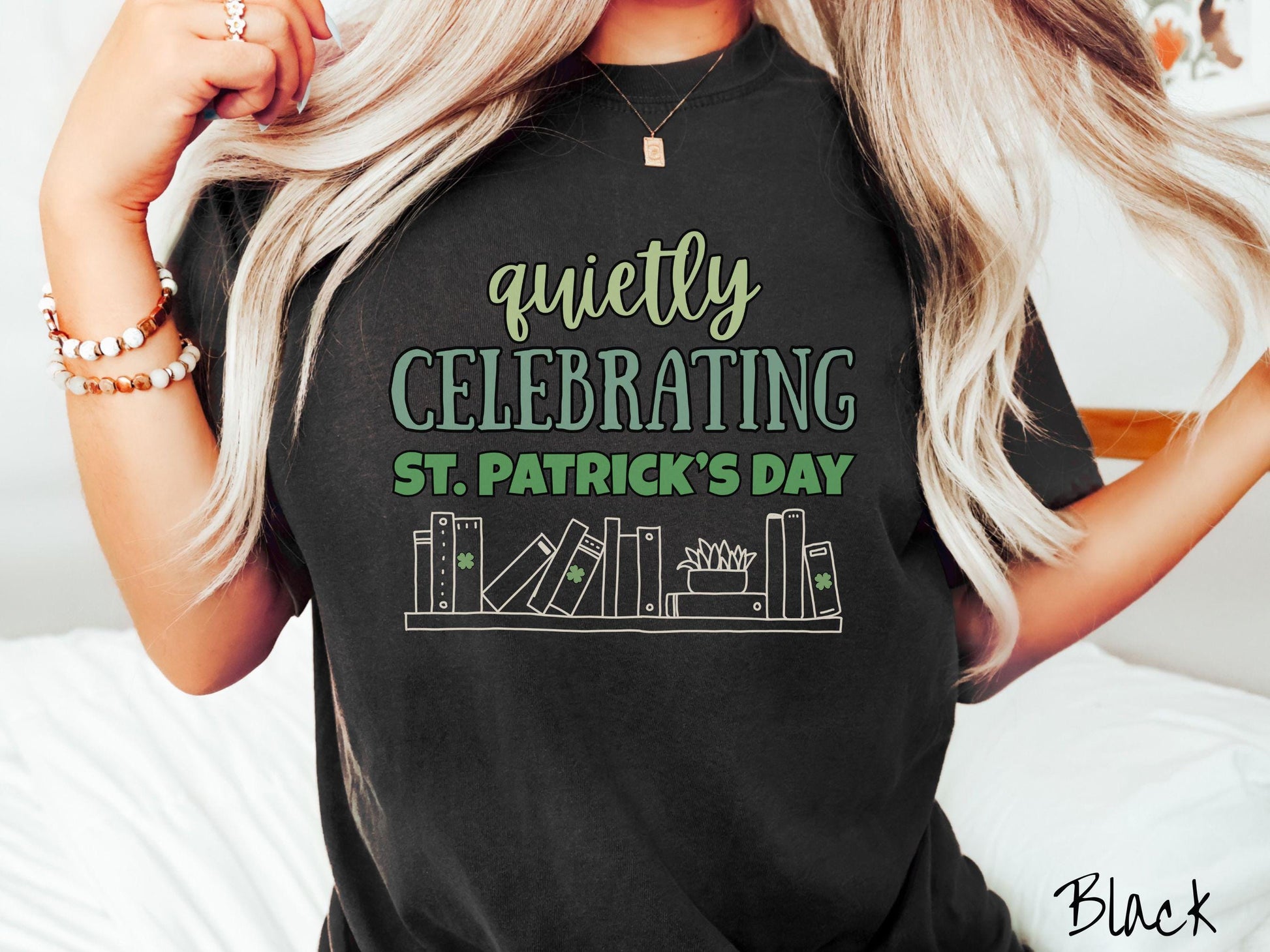 Librarian St Patricks Day Shirt, Lucky Librarian Tee, Book Lover Shamrock Shirt, Library Staff Green Shirt, Reading Teacher Holiday Tee