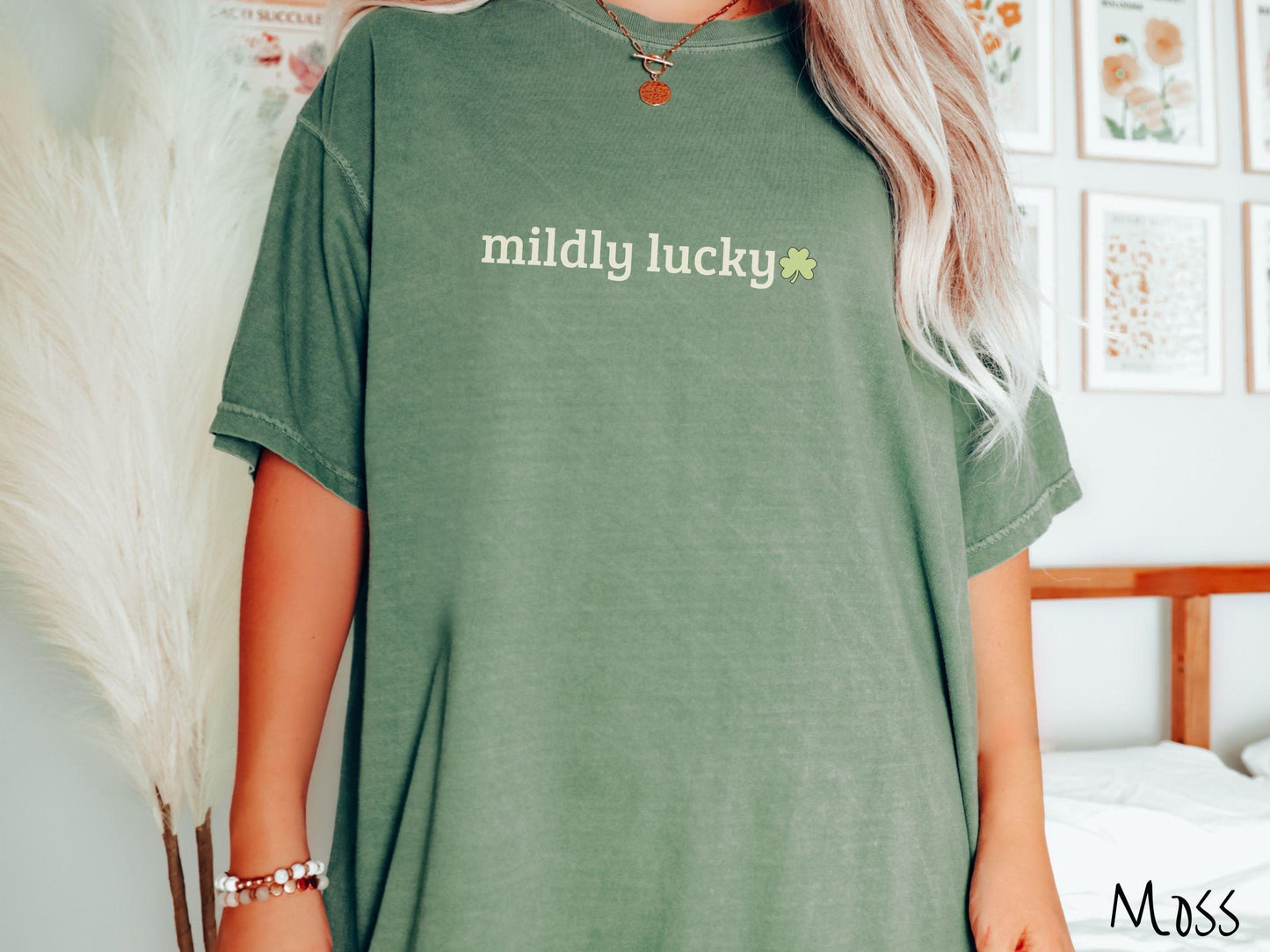 Dry Sarcastic St Patricks Day Shirt, Bare Minimum Green Shirt, Funny Shamrock Tee, I Was Told to Wear Green Shirt, Mildly Lucky