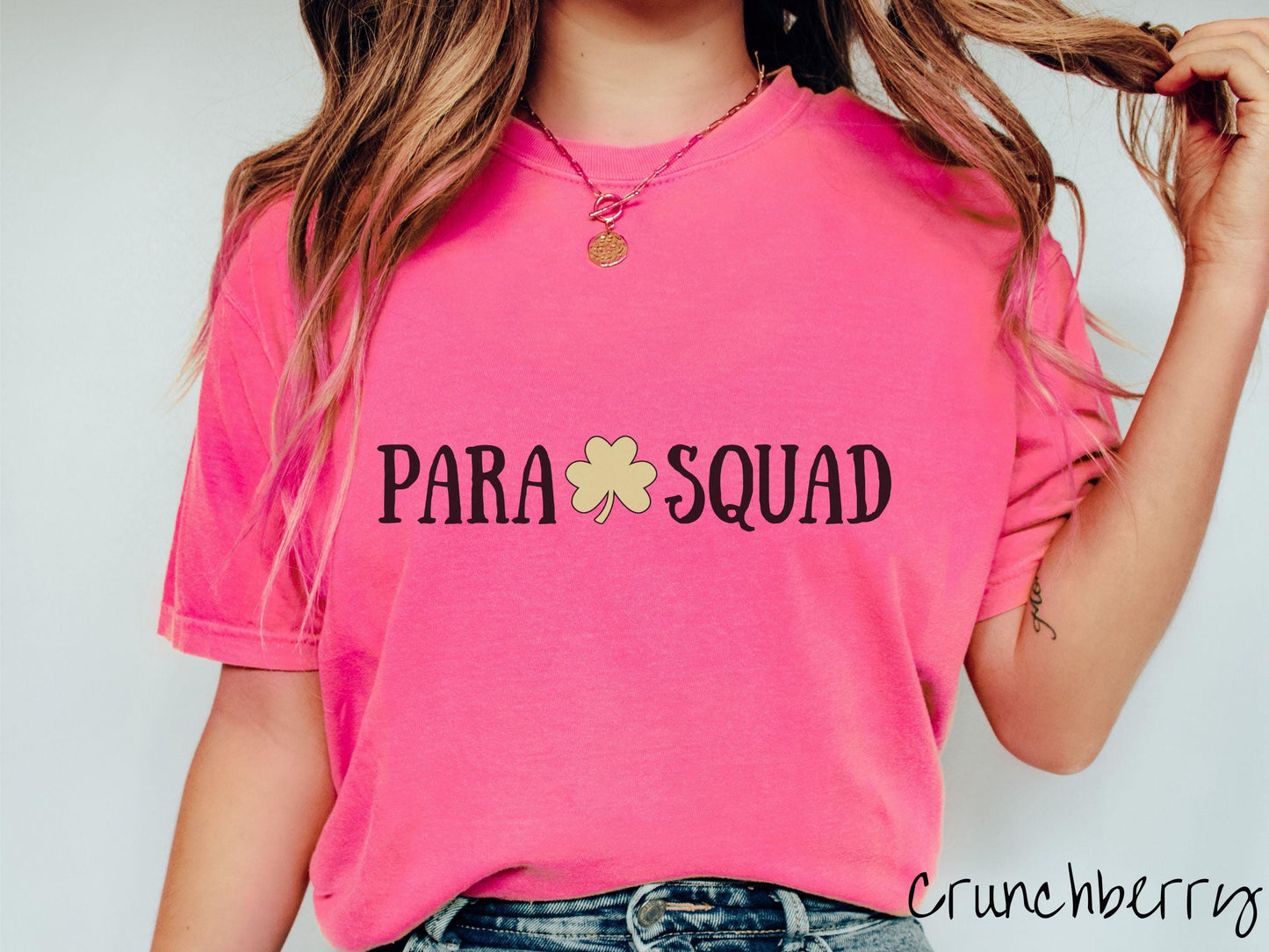 Paraprofessional St Patricks Day Shirt, Lucky Para Professional Tee, Para Teacher Shamrock Shirt, School Support Staff Green Shirt