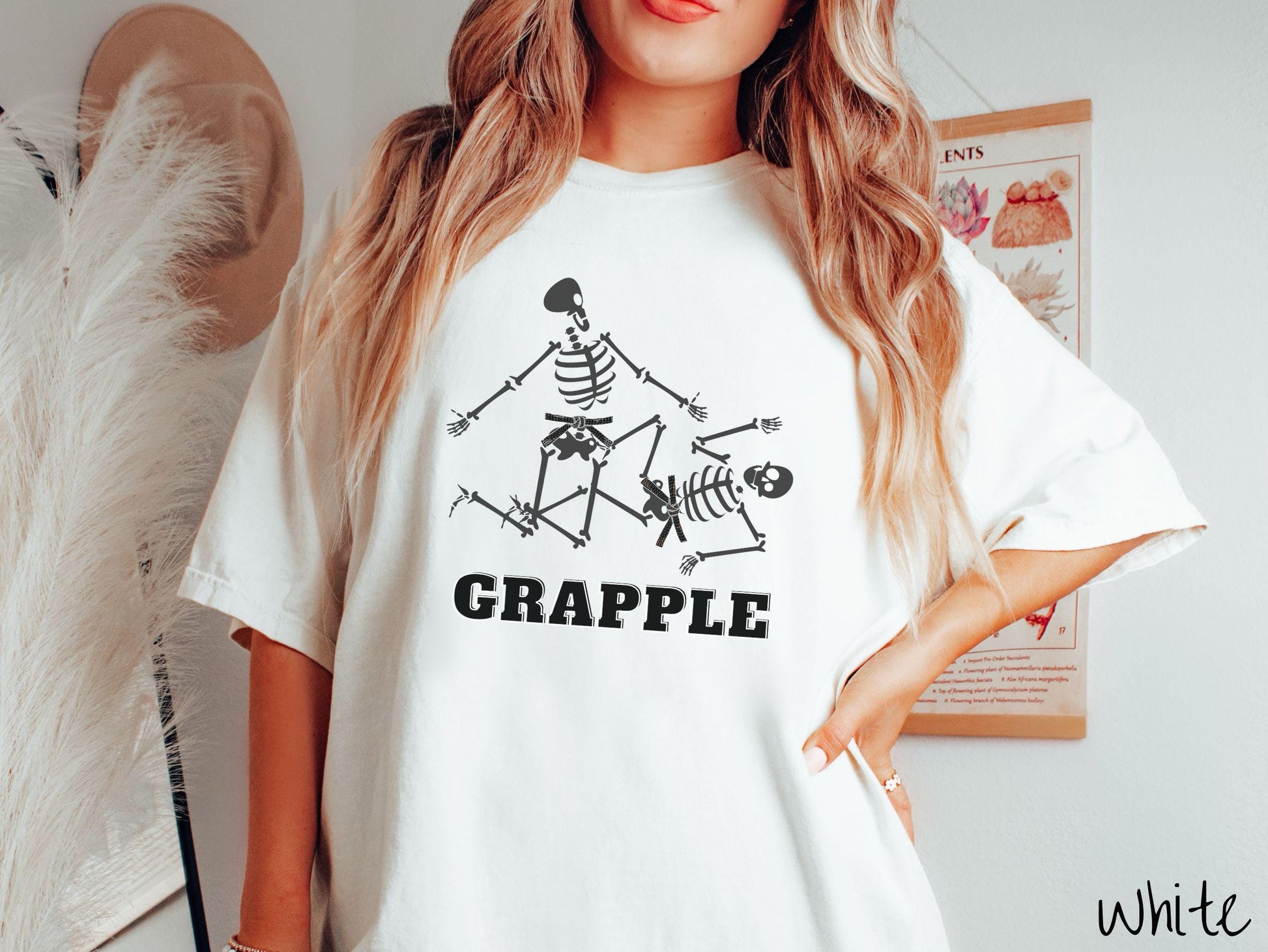 Black Belt Skeleton Brazilian Jiu Jitsu Shirt, Gift for BJJ and MMA Lovers!