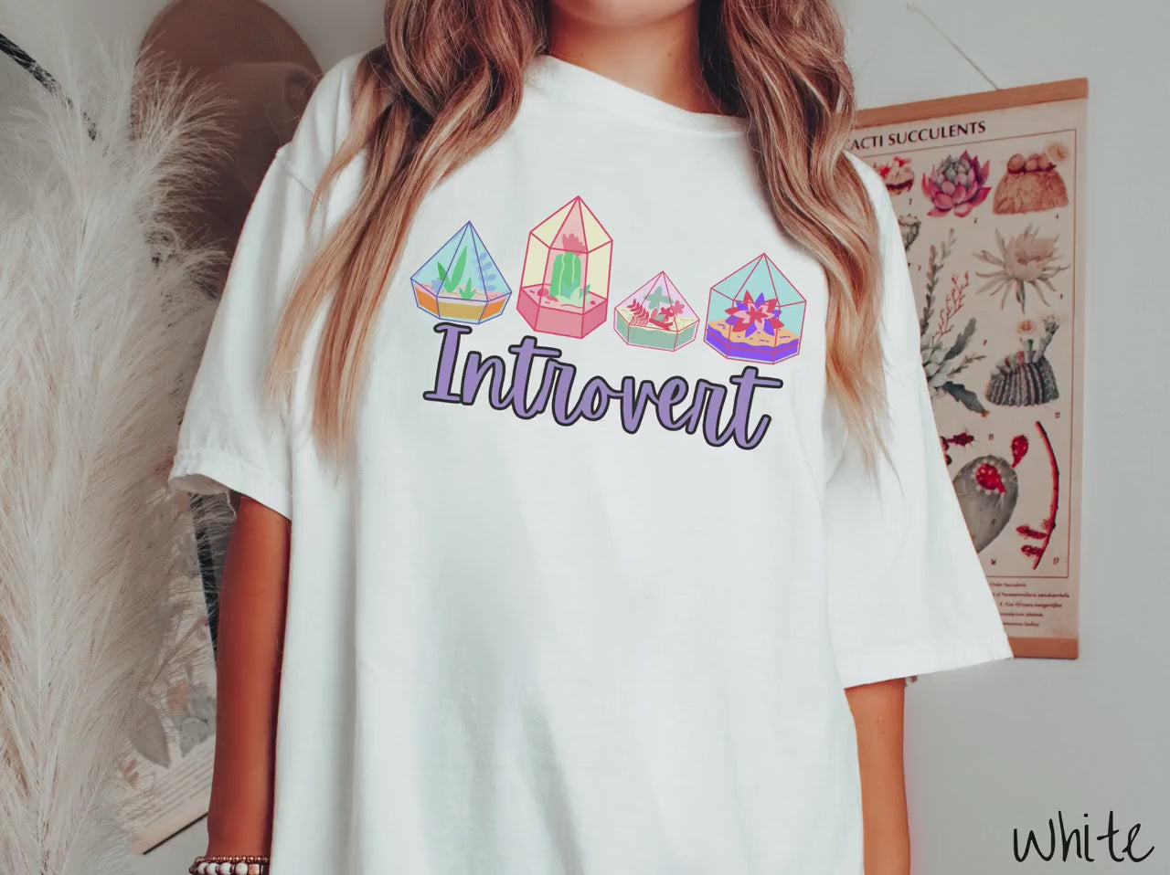 The Introvert Terrarium Planter Comfort Colors Shirt, Gift This Colorful Garden Shirt to your Friends!