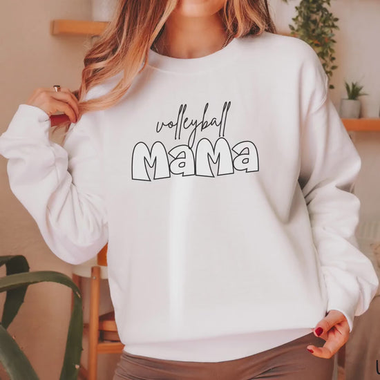 The Volleyball Mama Varsity Sweatshirt, Gift this Sports Mom Sweater to your Family!