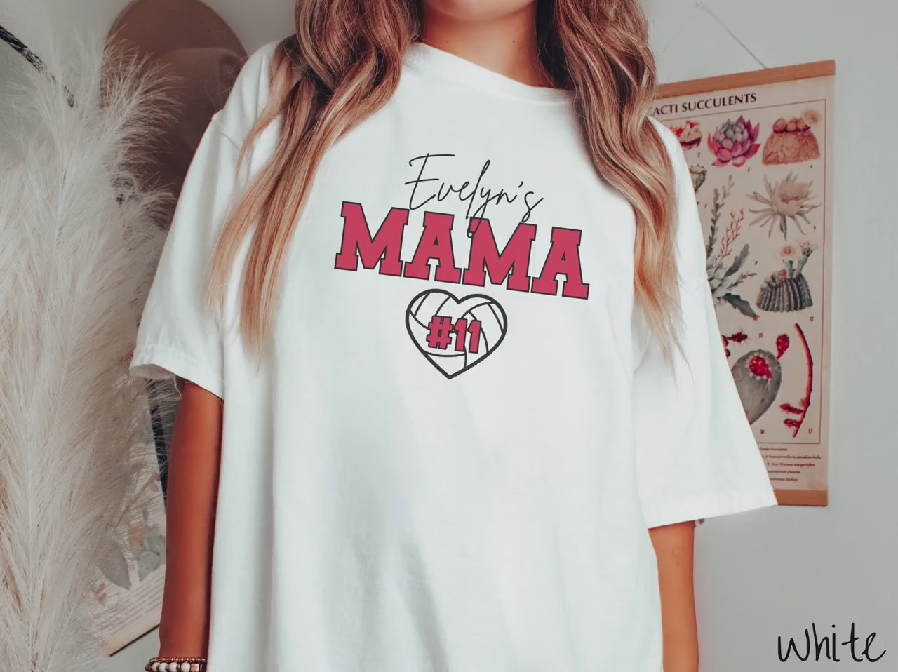Custom Retro Varsity Volleyball Comfort Colors Shirt for Moms, Aunts, and Grandmas! Personalize to your Liking!