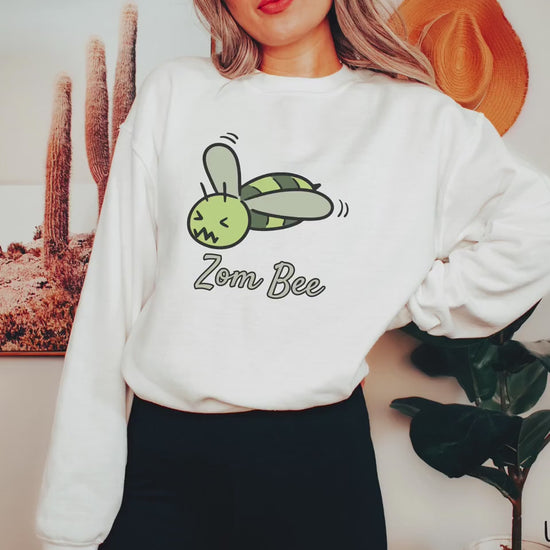 The Zom Bee Sweatshirt, Gift this Funny Zombie Beekeeping Sweater to your Pun-Loving Friends!
