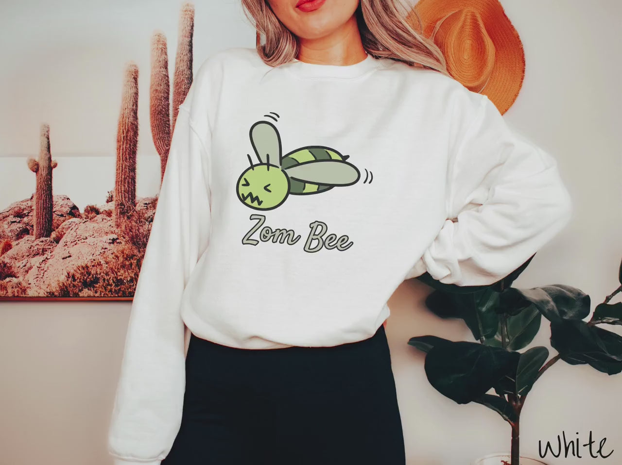 The Zom Bee Sweatshirt, Gift this Funny Zombie Beekeeping Sweater to your Pun-Loving Friends!