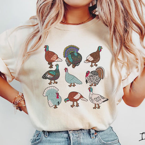 Comfort Colors Shirt, Turkey Grid Shirt, Live Turkeys Shirt, Cute Turkeys Shirt, Thanksgiving Turkey Shirt, Agriculture Turkey Shirt